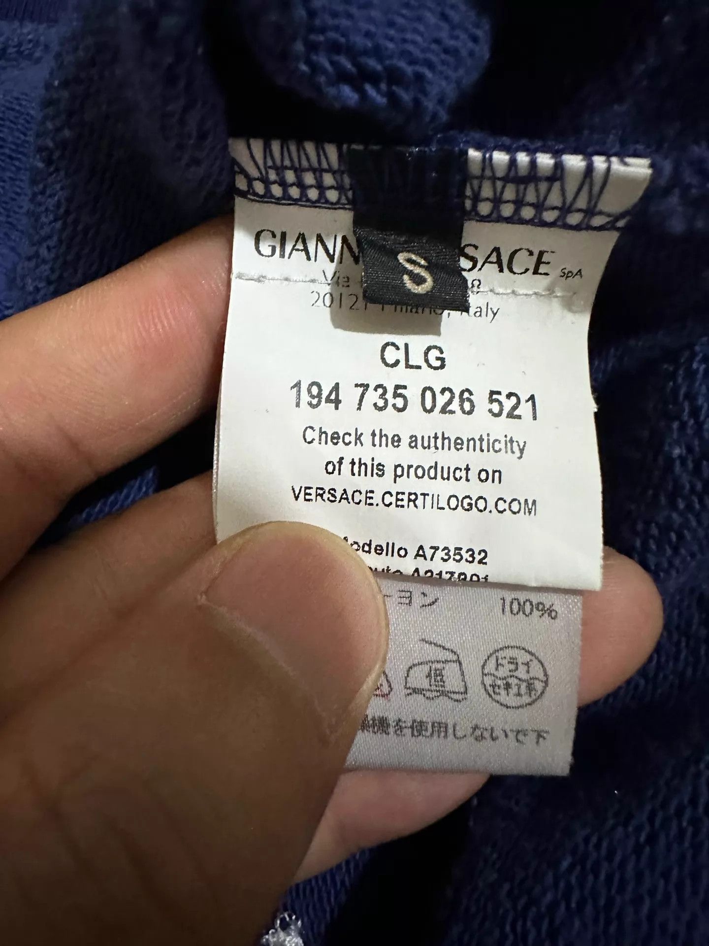 Versace Versace Runway 2-Sided Embroidered Sweatshirt Size S 98New Size US S / EU 44-46 / 1 - 7 Thumbnail