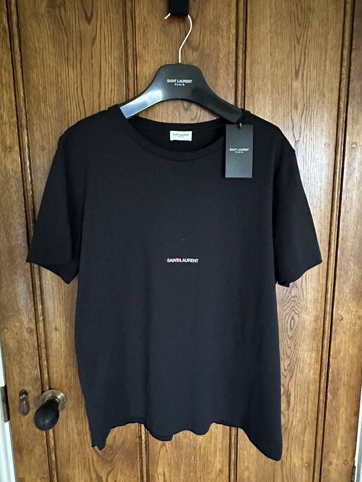 Saint Laurent Paris $550 FW22 Saint Laurent Rive Gauche logo t shirt XL Grail Size US XL / EU 56 / 4 - 2 Thumbnail
