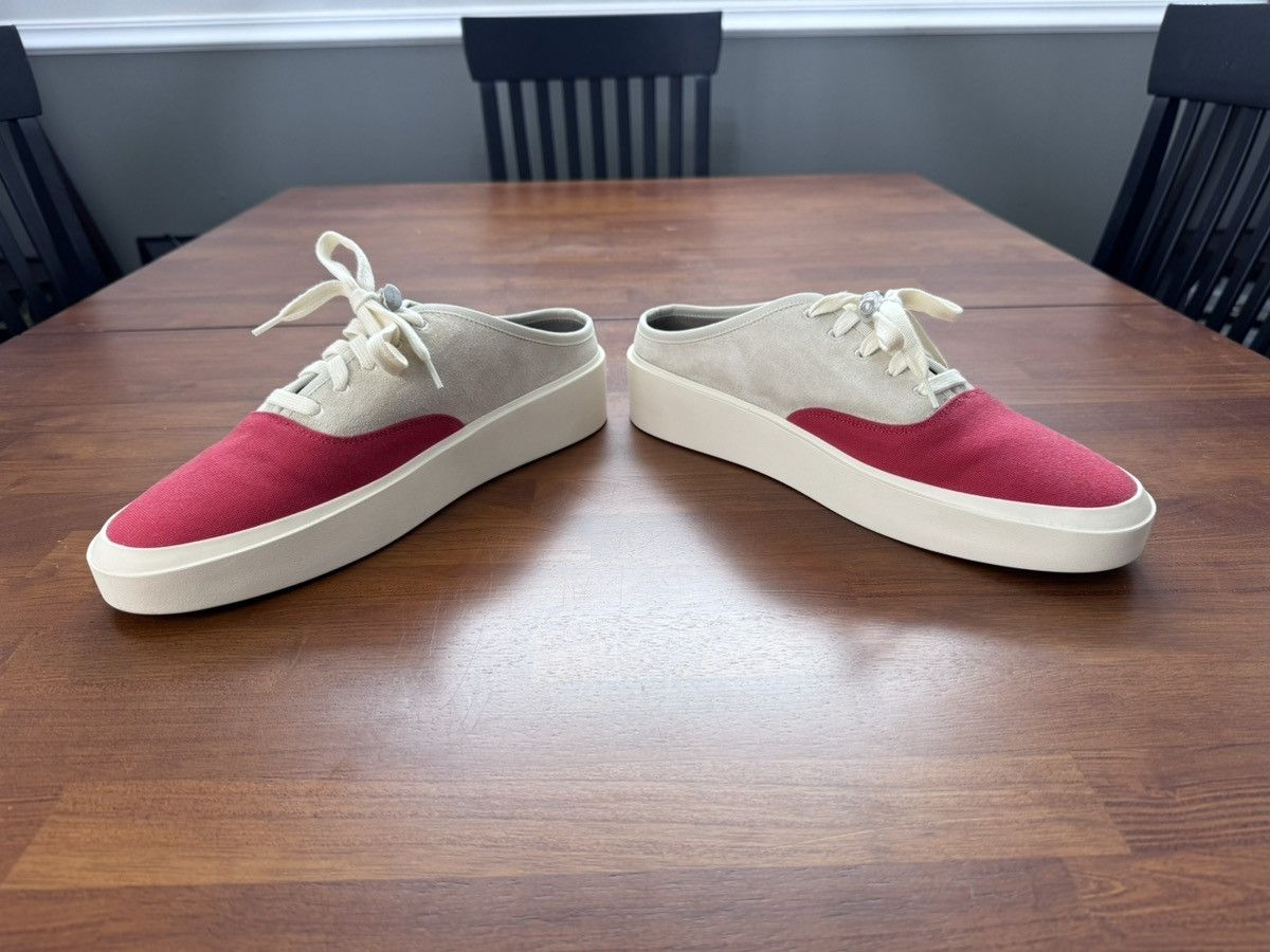 Fear of God Fear of God Sixth Collection Backless 101 Sneaker Bone/Red Size US 12 / EU 45 - 5 Thumbnail