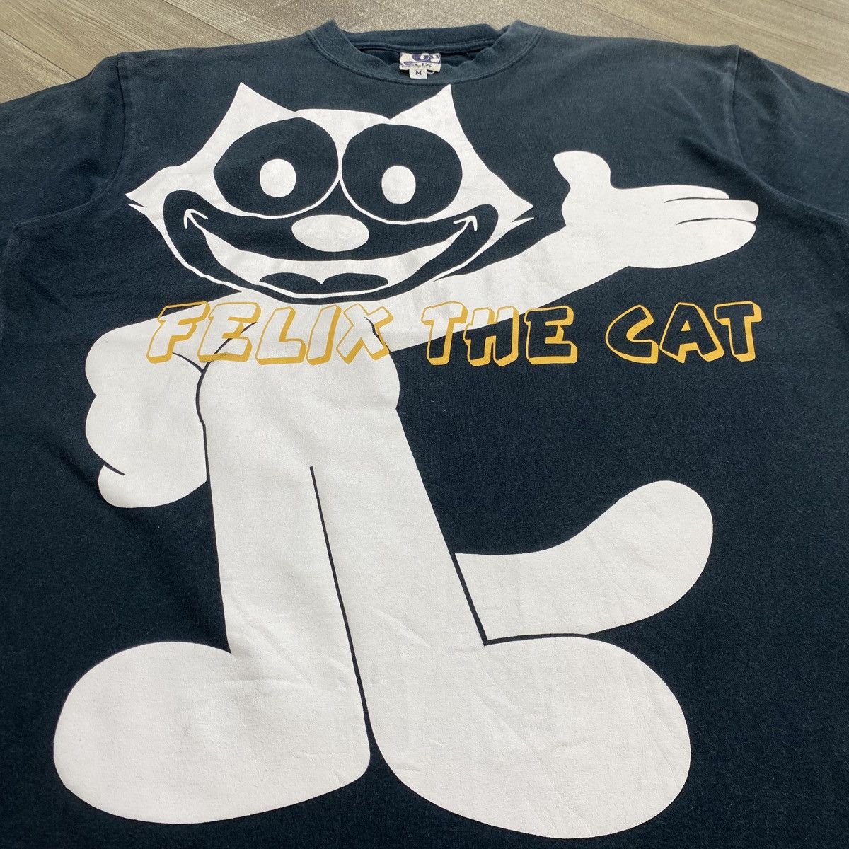 Cartoon Network 1990s Vintage Felix The Cat Iconic Logo Poem Cartoon Tee Size US M / EU 48-50 / 2 - 3 Thumbnail