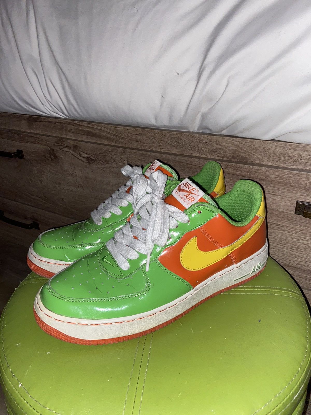 Nike Nike af1 Citrus 2006 Size US 10.5 / EU 43-44 - 3 Thumbnail