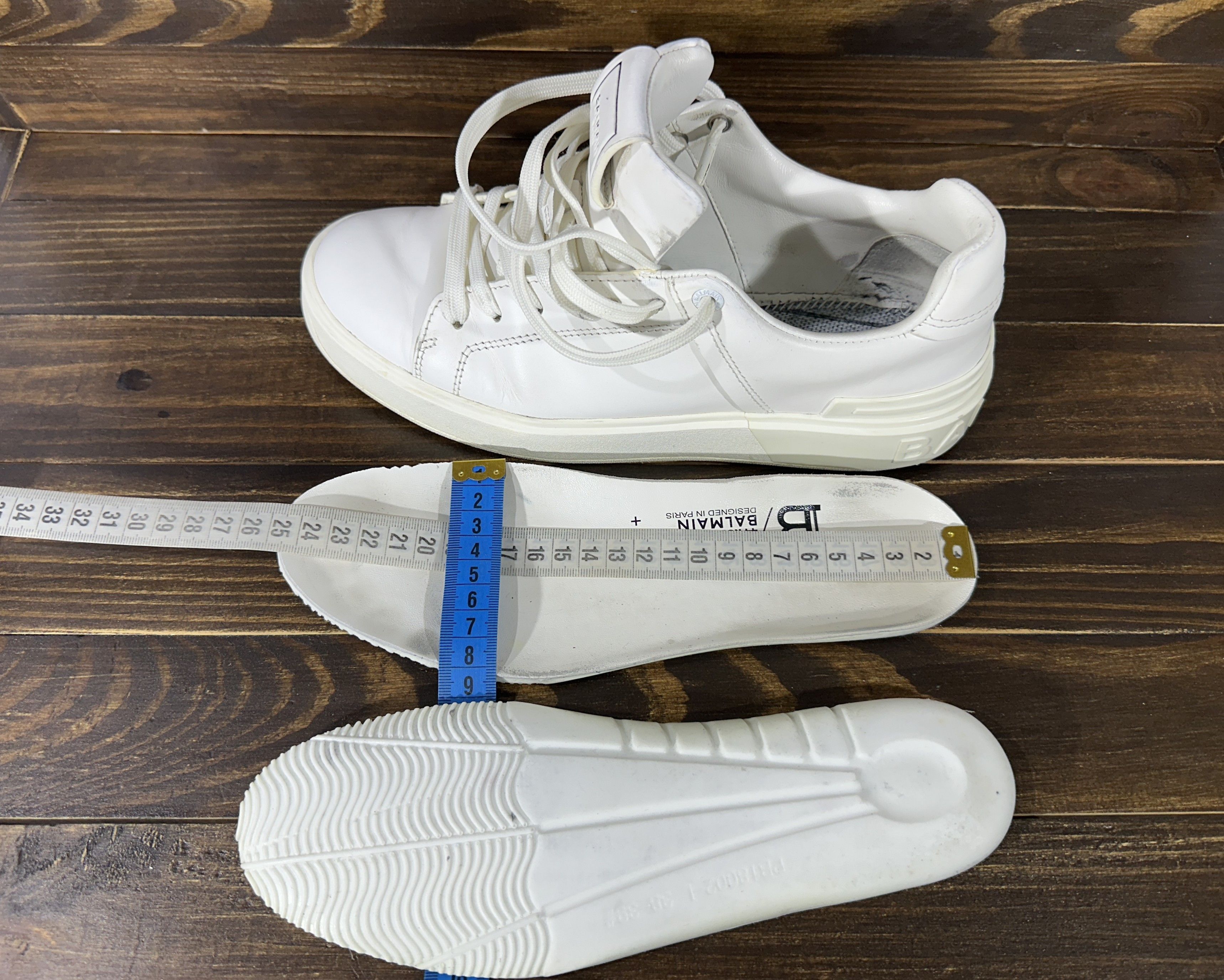 Balmain BALMAIN B-Court Trainers In Calfskin Sneakers Luxury Brand Size US 8 / IT 38 - 13 Thumbnail