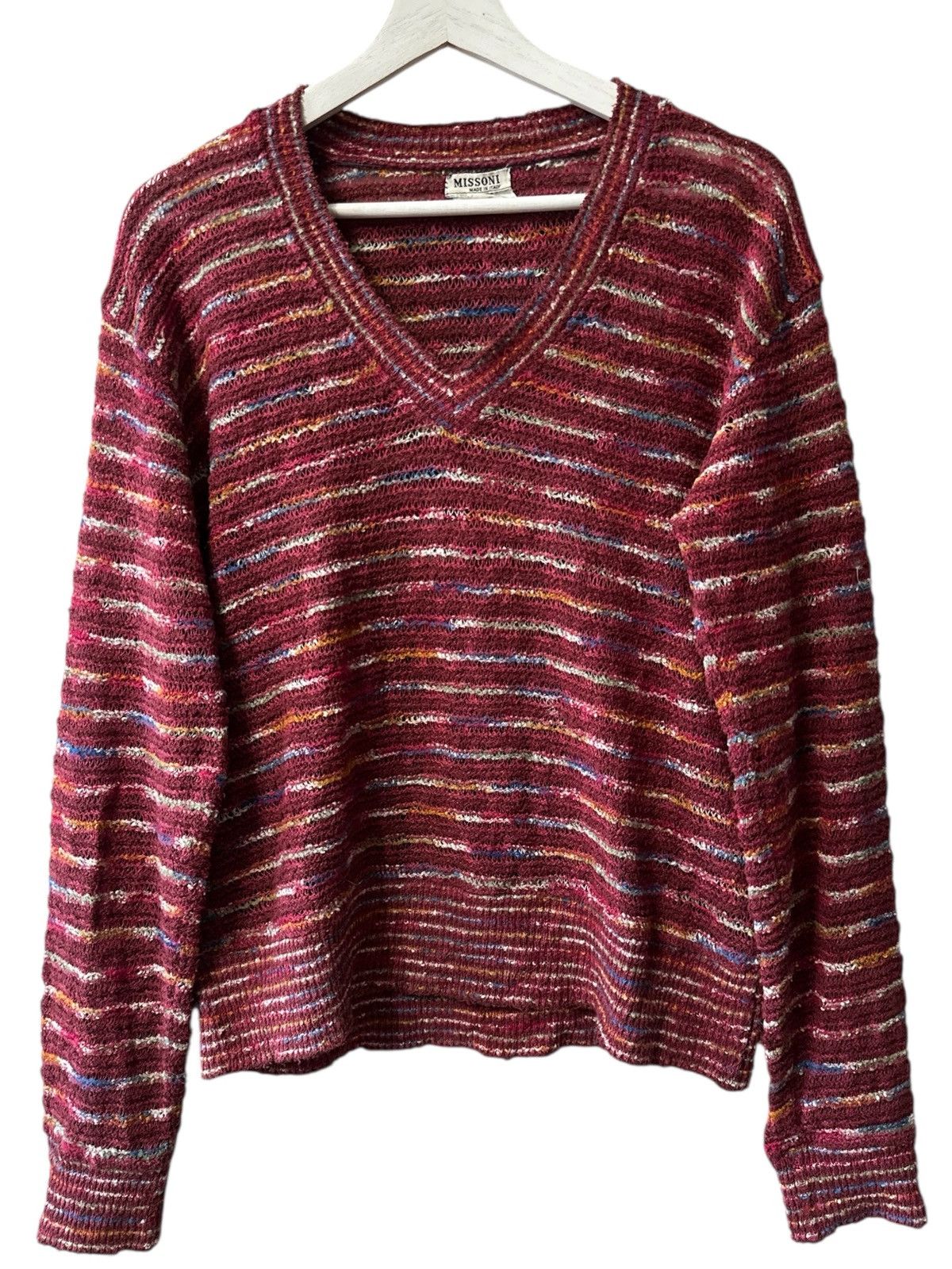 Missoni Rare vintage retro missoni ugly jumper crochet wool mohair Size M / US 6-8 / IT 42-44 - 3 Thumbnail