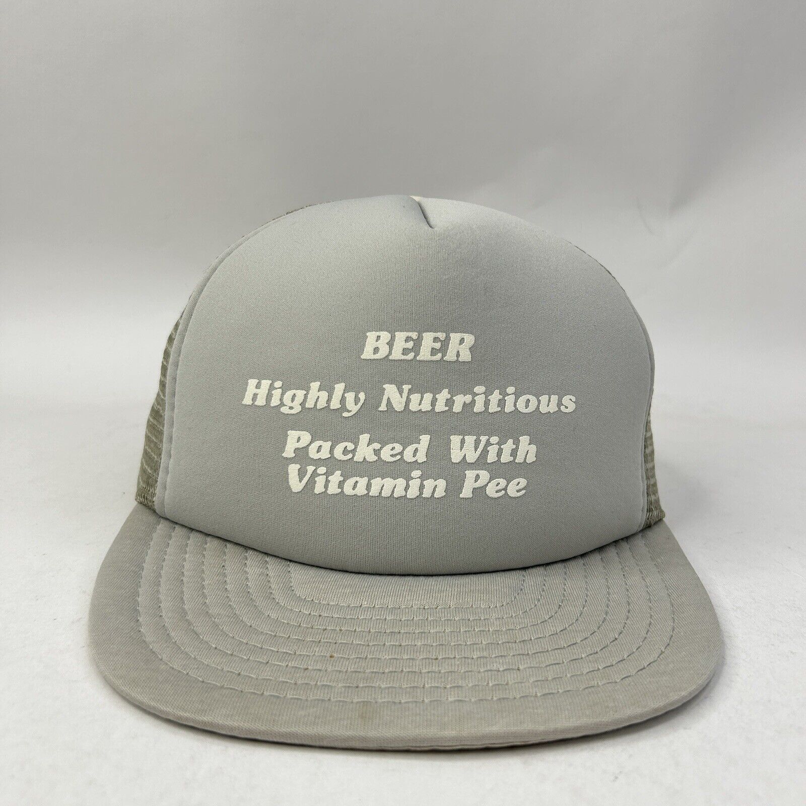 Vintage Vintage 80’s Mesh Trucker Snapback Hat Funny 2024 Size ONE SIZE - 1 Thumbnail