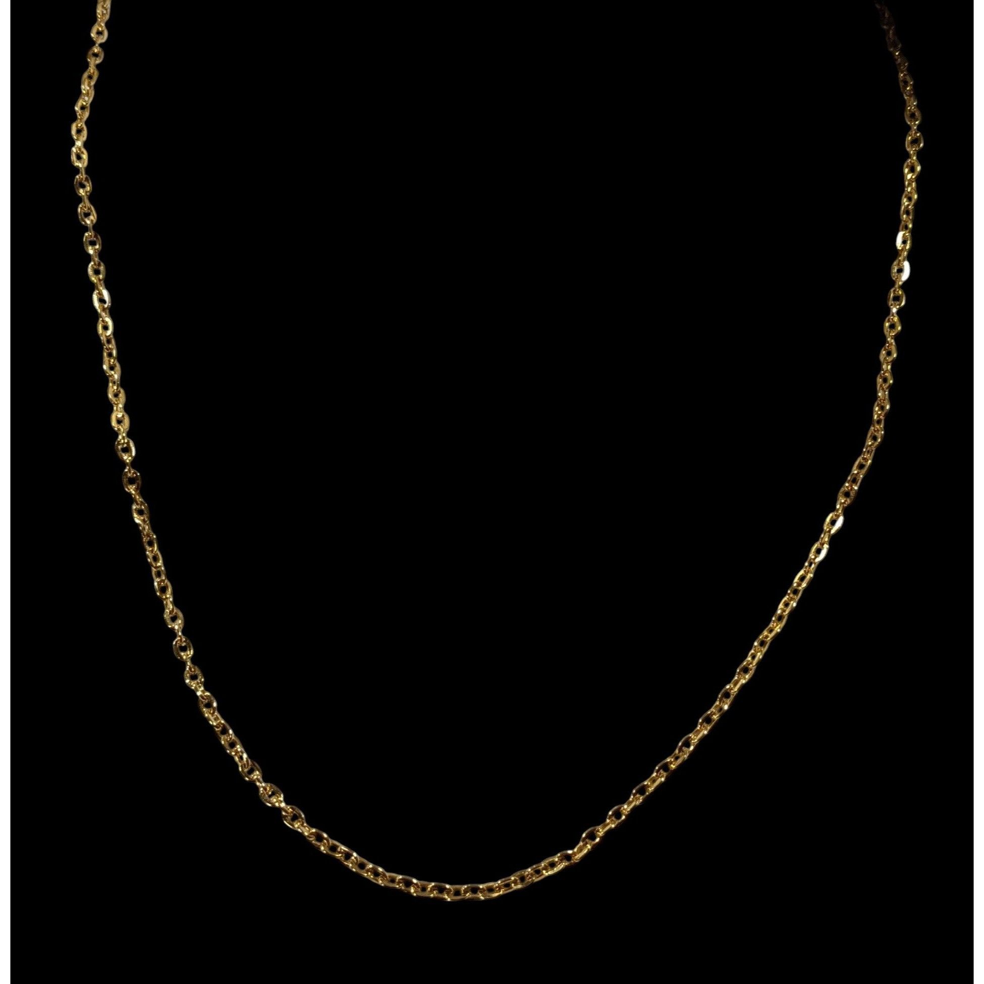 Other Simple Elegant Bright Gold Tone Chain Necklace Size ONE SIZE - 2 Thumbnail