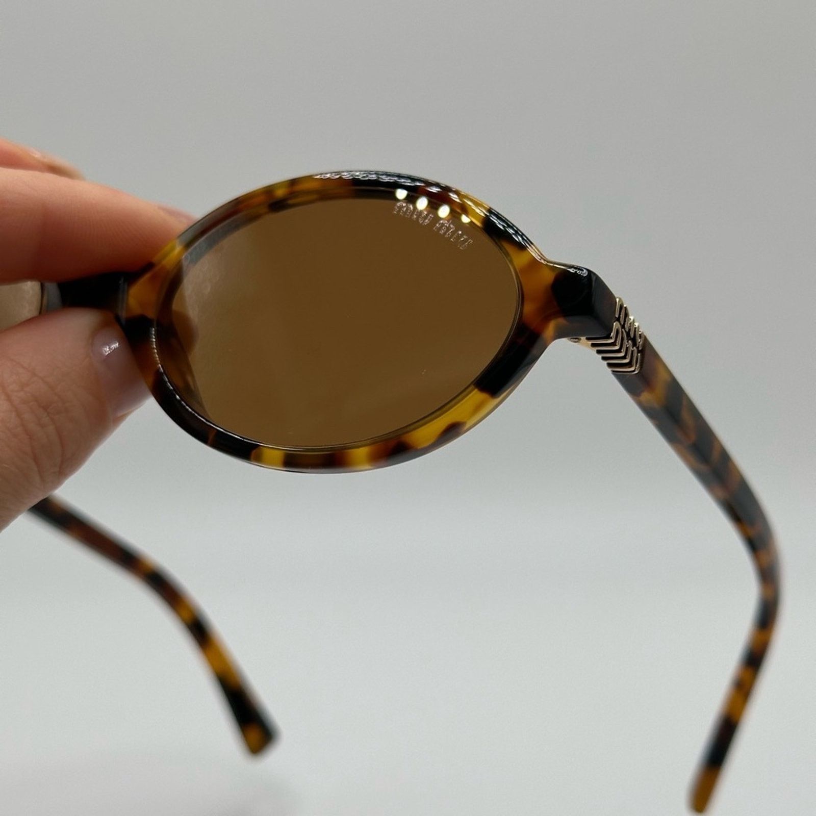Miu Miu NEW MIU MIU MU04ZS 19P2Z1 Light HavanaBrown Women Sunglasses Size ONE SIZE - 4 Thumbnail