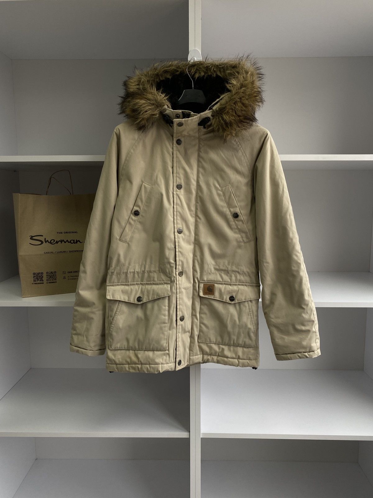 Carhartt × Vintage Carhartt Trapper Parka ORIGINALS Warm Winter JACKET Size US S / EU 44-46 / 1 - 1 Thumbnail