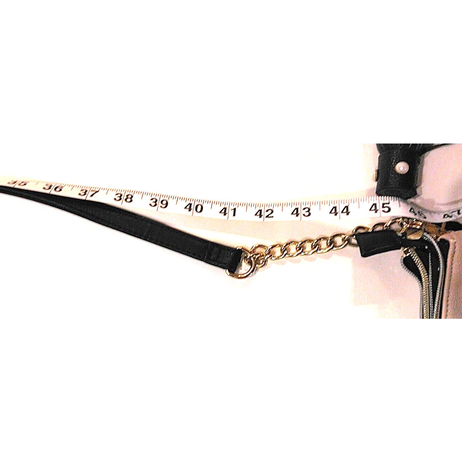 Betsey Johnson Betsey Johnson Women's Crossbdy Beige White Two Tone Leather Size ONE SIZE - 12 Thumbnail
