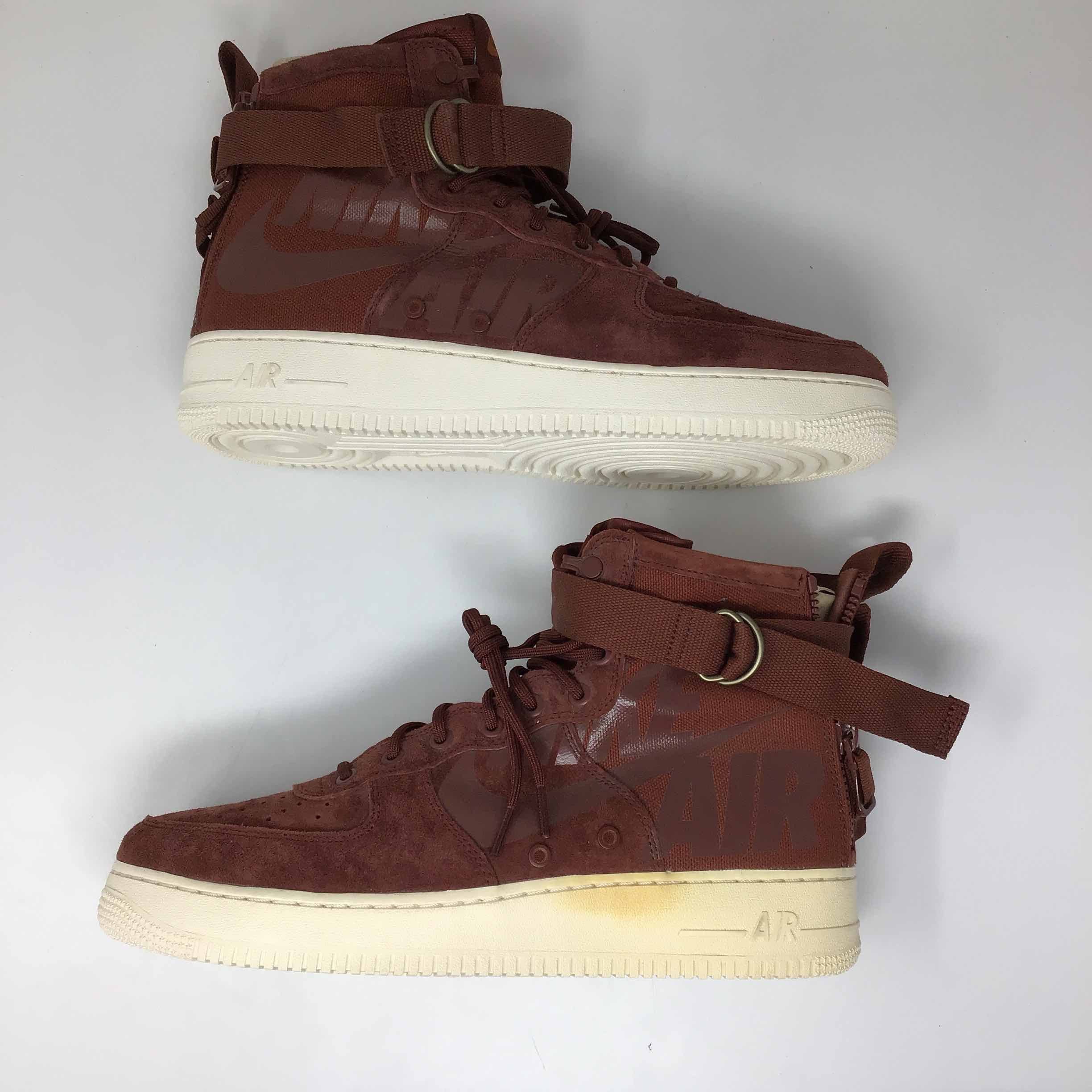 Size 8 Nike SF Air Force 1 Mid Pueblo Brown Dark Russet 917753-202 Nike SF Air Force 1 Mid Pueblo Brown main image 3