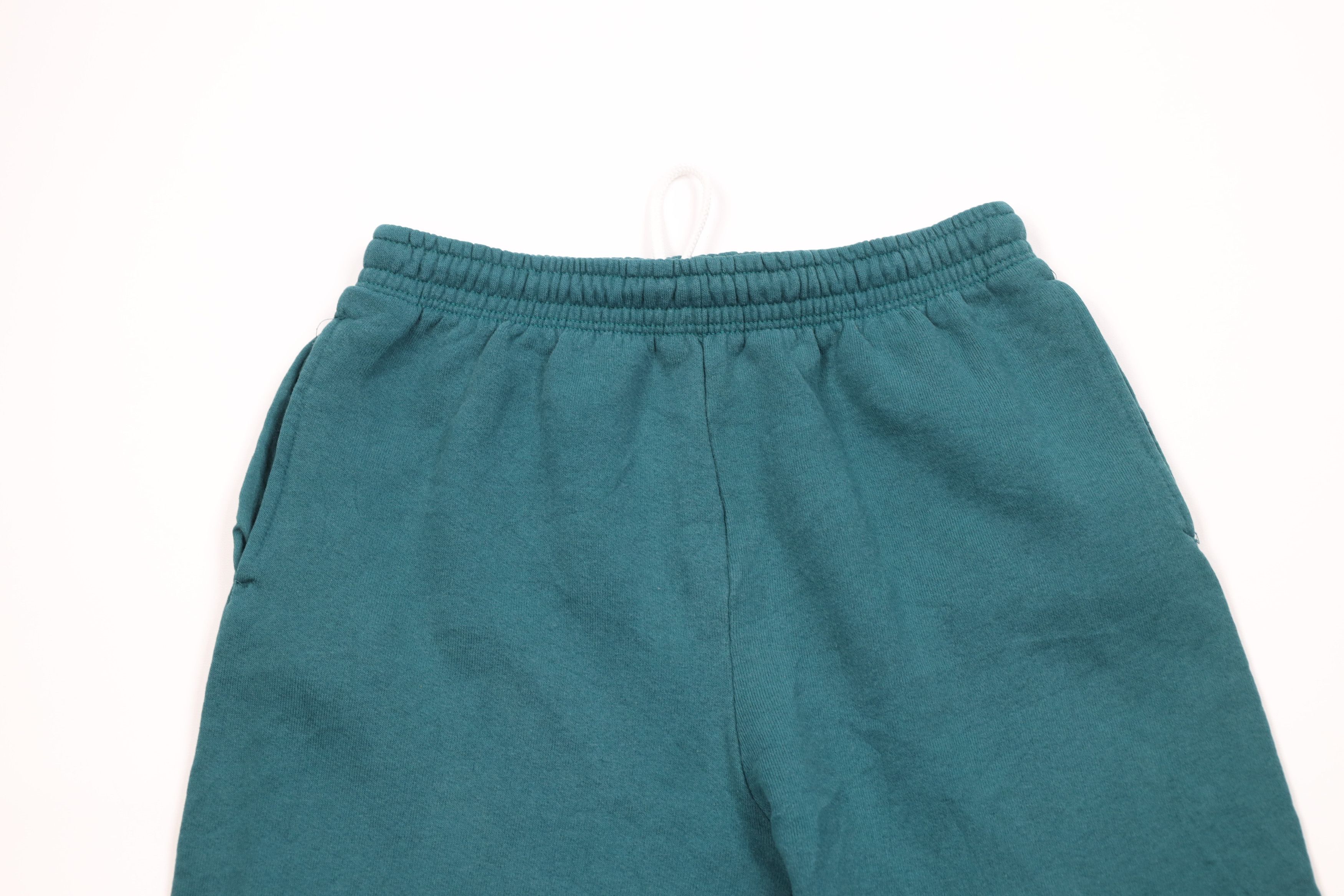 Vintage Vintage 90s Streetwear Blank Sweatpants Joggers Green USA Size US 34 / EU 50 - 2 Thumbnail