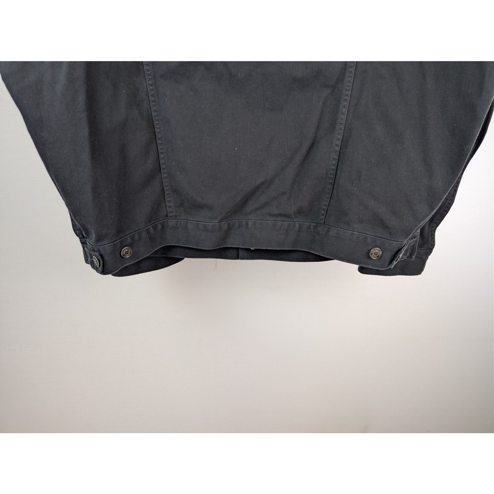 Balenciaga o1rshd1 Soft Black Left Hand Denim Jacket in Black Size US L / EU 52-54 / 3 - 12 Thumbnail
