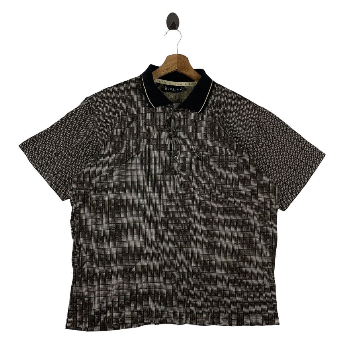 Celine Vintage CELINE pocket polo tee Size US S / EU 44-46 / 1 - 1 Thumbnail