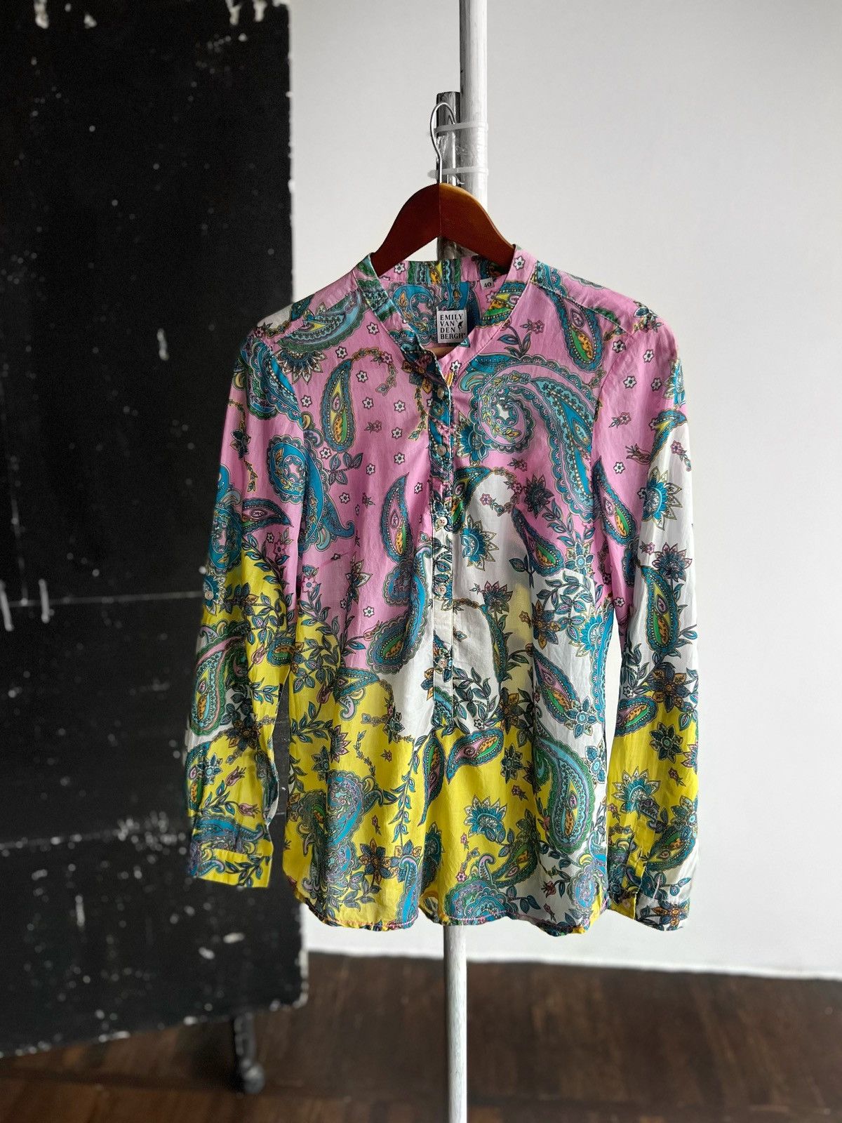 Designer Emily Van Den Bergh Womens Multicolor Long Sleeve Blouse Size S / US 4 / IT 40 - 4 Thumbnail