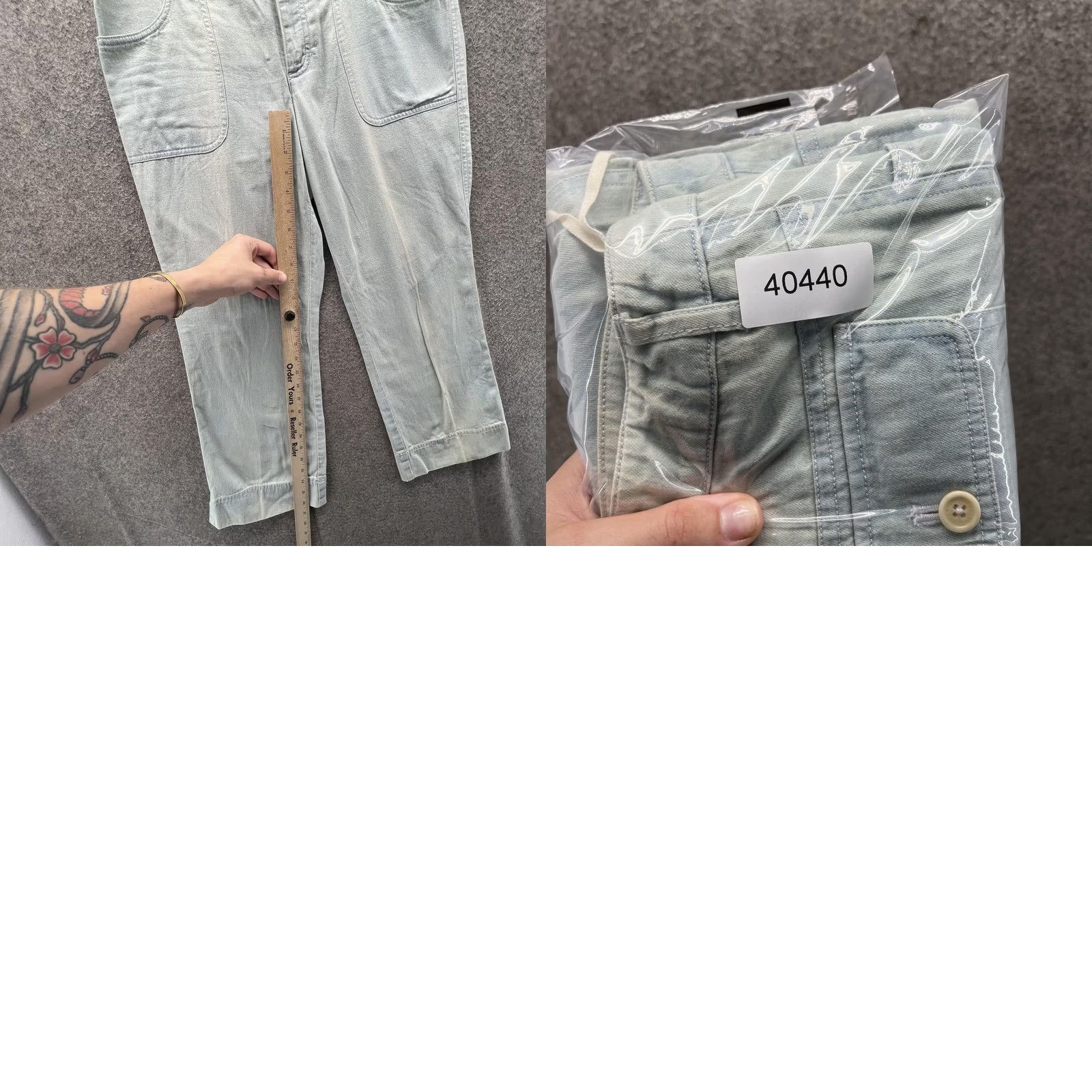 Ralph Lauren Ralph Lauren Pants Womens 4 Green Cropped Straight Leg Twill Utility Cuffed Womens Regular XS? Size 27" / US 4 / IT 40 - 8 Thumbnail