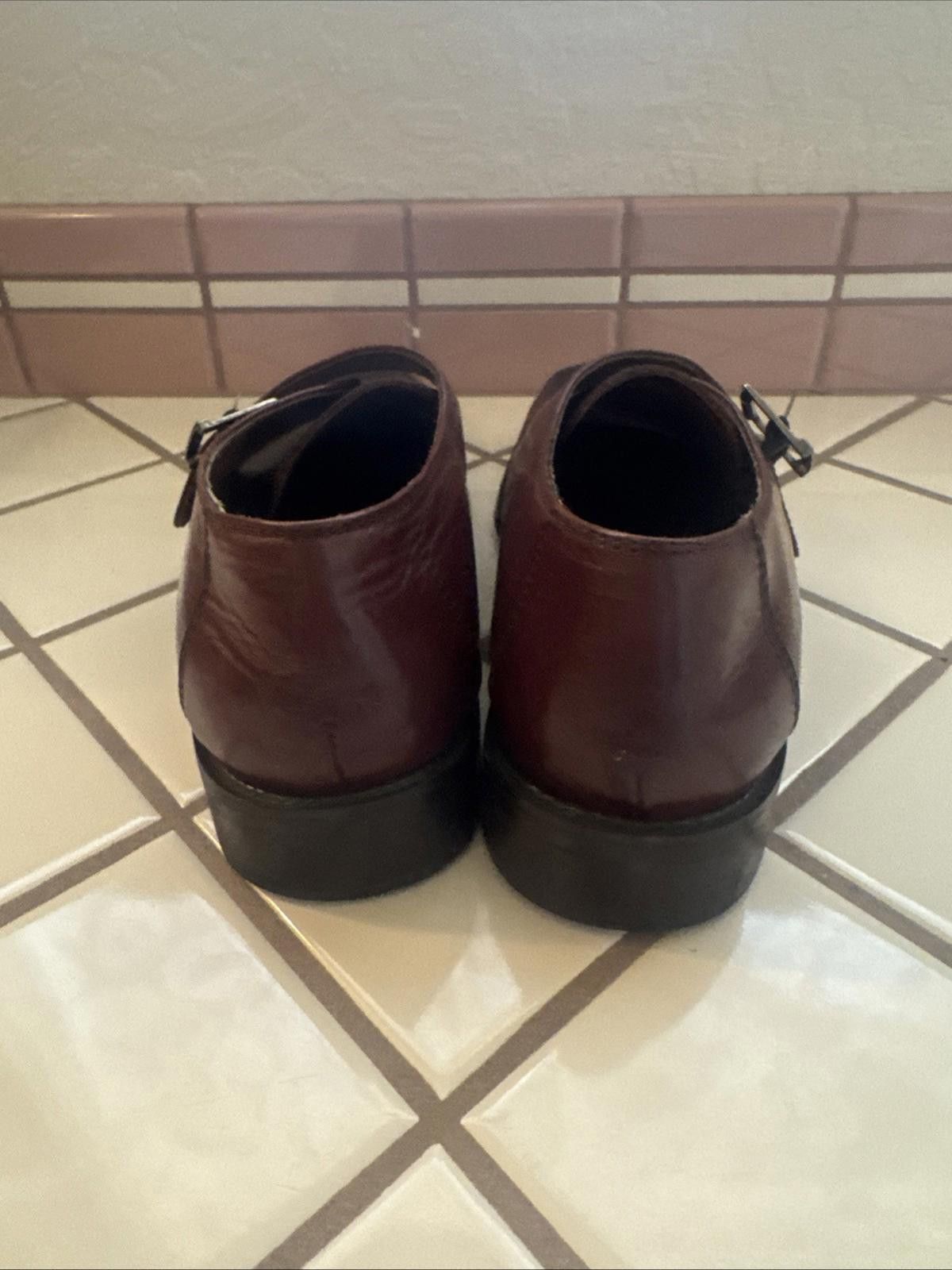 Stacy Adams Stacy Adams Men's 9M Brown Leather Dress Shoes Square Toe Size US 9 / EU 42 - 3 Thumbnail