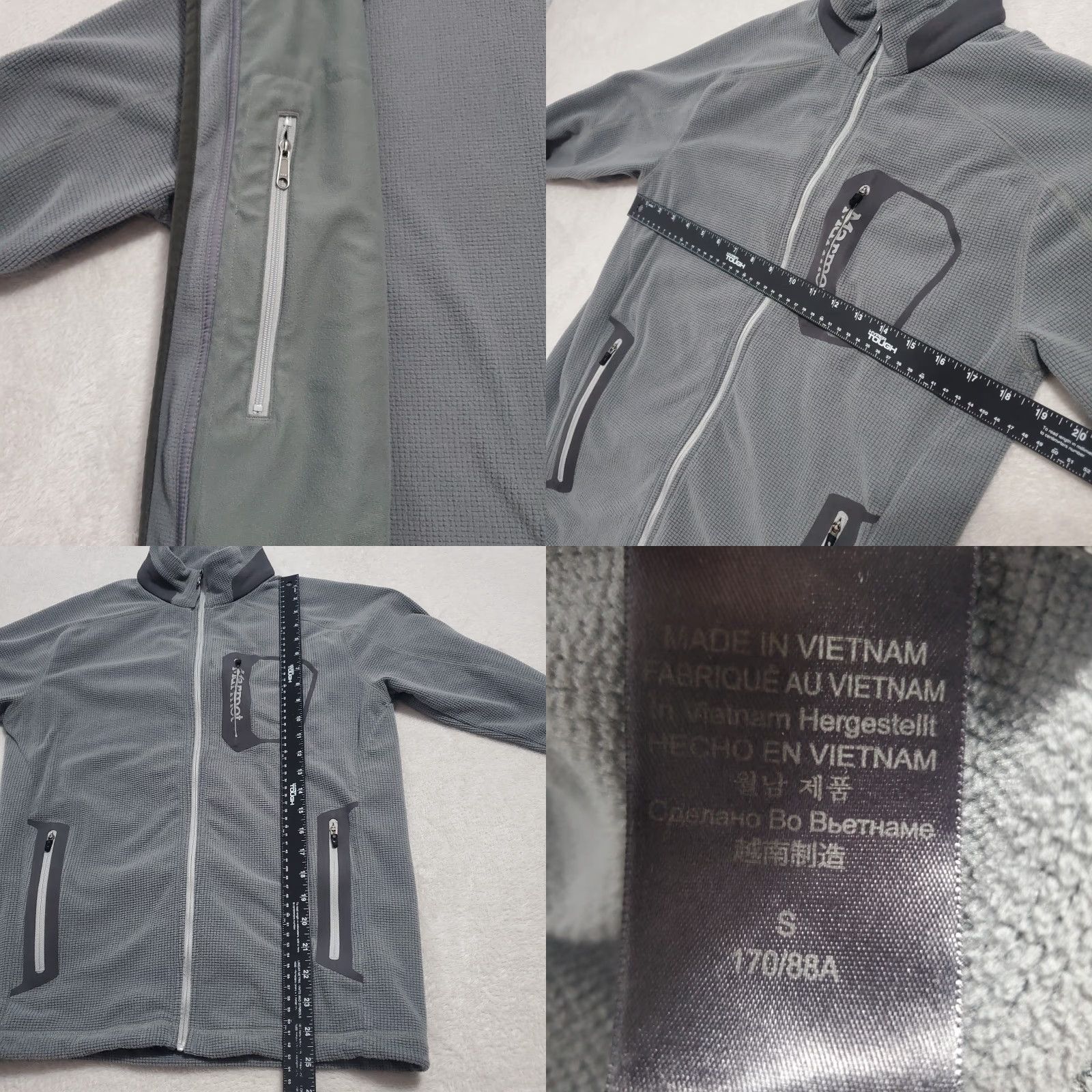 Marmot Marmot Jacket Men S Gray Lightweight Full Zip Mock Neck Sweatshirt Outdoor FLAW Size US S / EU 44-46 / 1 - 9 Thumbnail