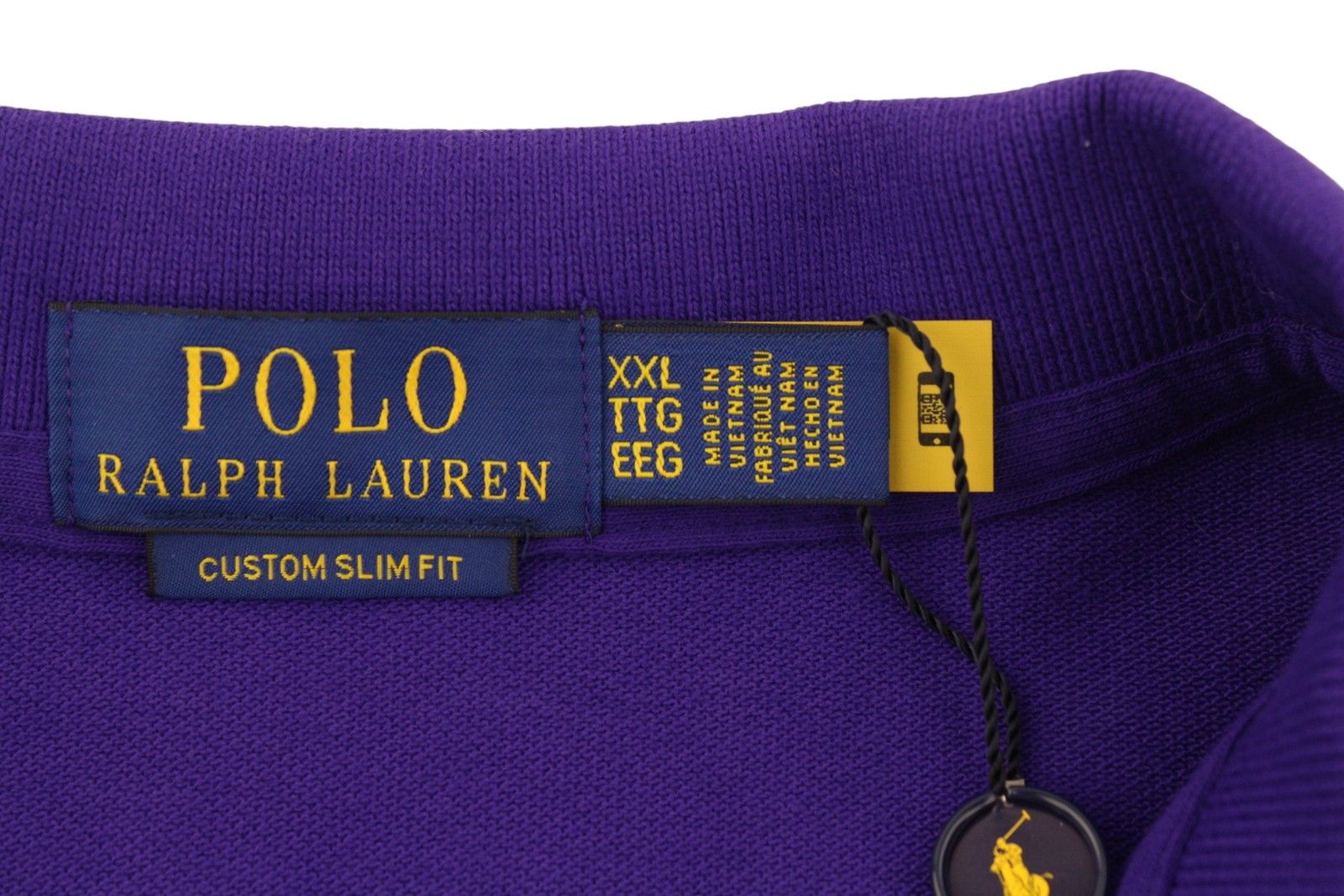 Ralph Lauren CUSTOM SLIM FIT 2XL Purple Cotton Logo 87882 Size US XXL / EU 58 / 5 - 11 Thumbnail
