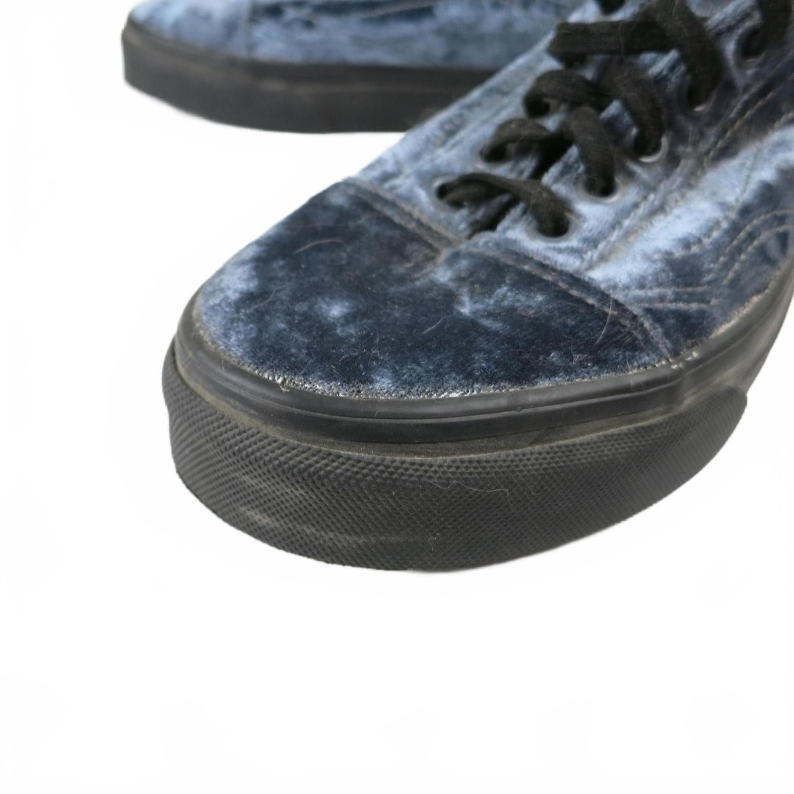 Vans Women's 5 Vans Old Skool Grey-Black Velvet Sneakers Size US 5 / IT 35 - 6 Thumbnail