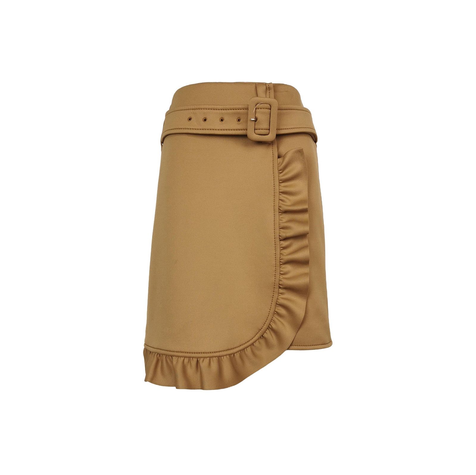 Prada Prada Logo Half Skirt in Beige 0089 Size 42" / US 20 - 1 Thumbnail