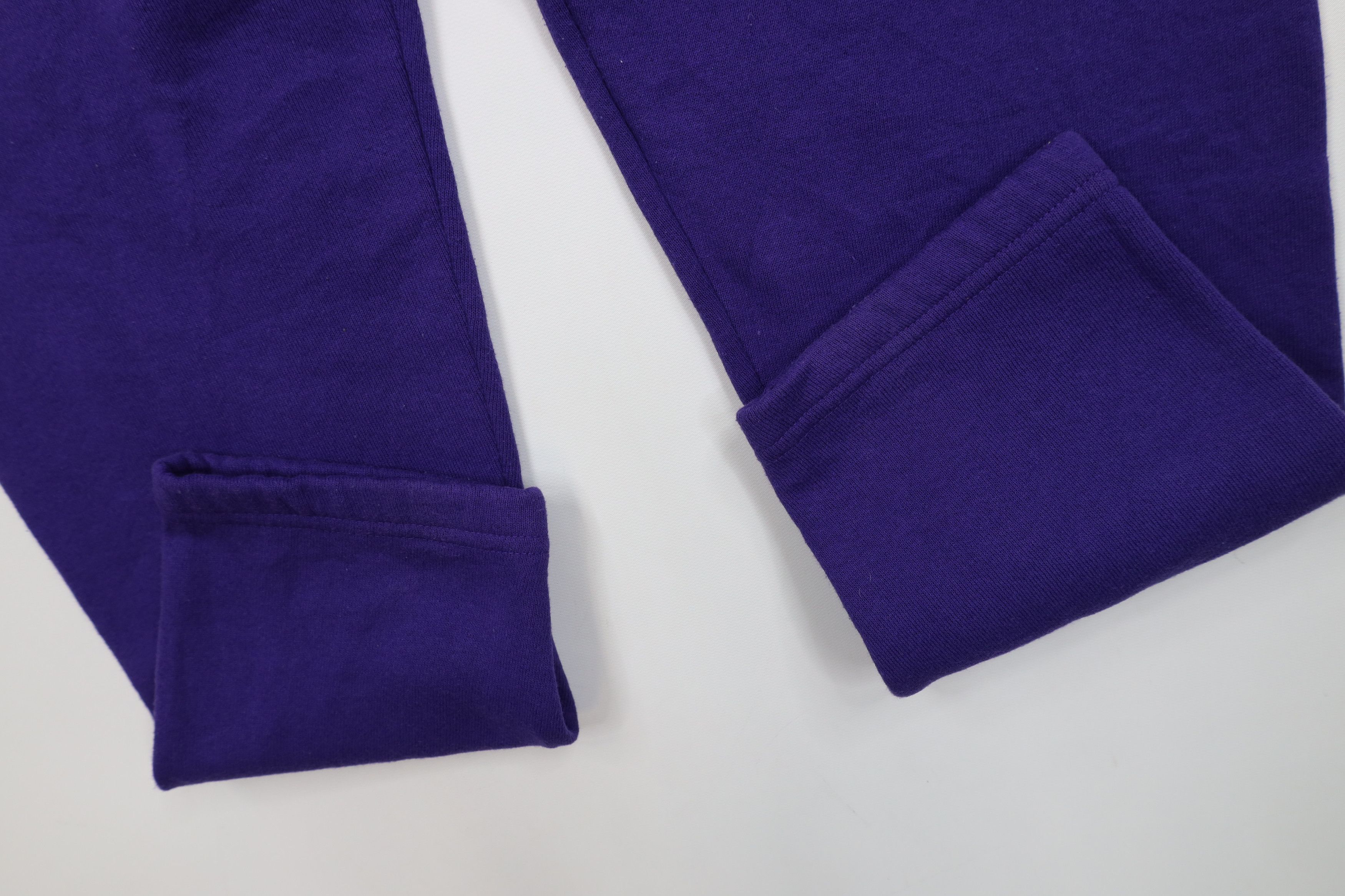 Vintage Vintage 90s Streetwear Blank Tapered Leg Sweatpants Purple Size 24" / US 00 / IT 34 - 5 Thumbnail