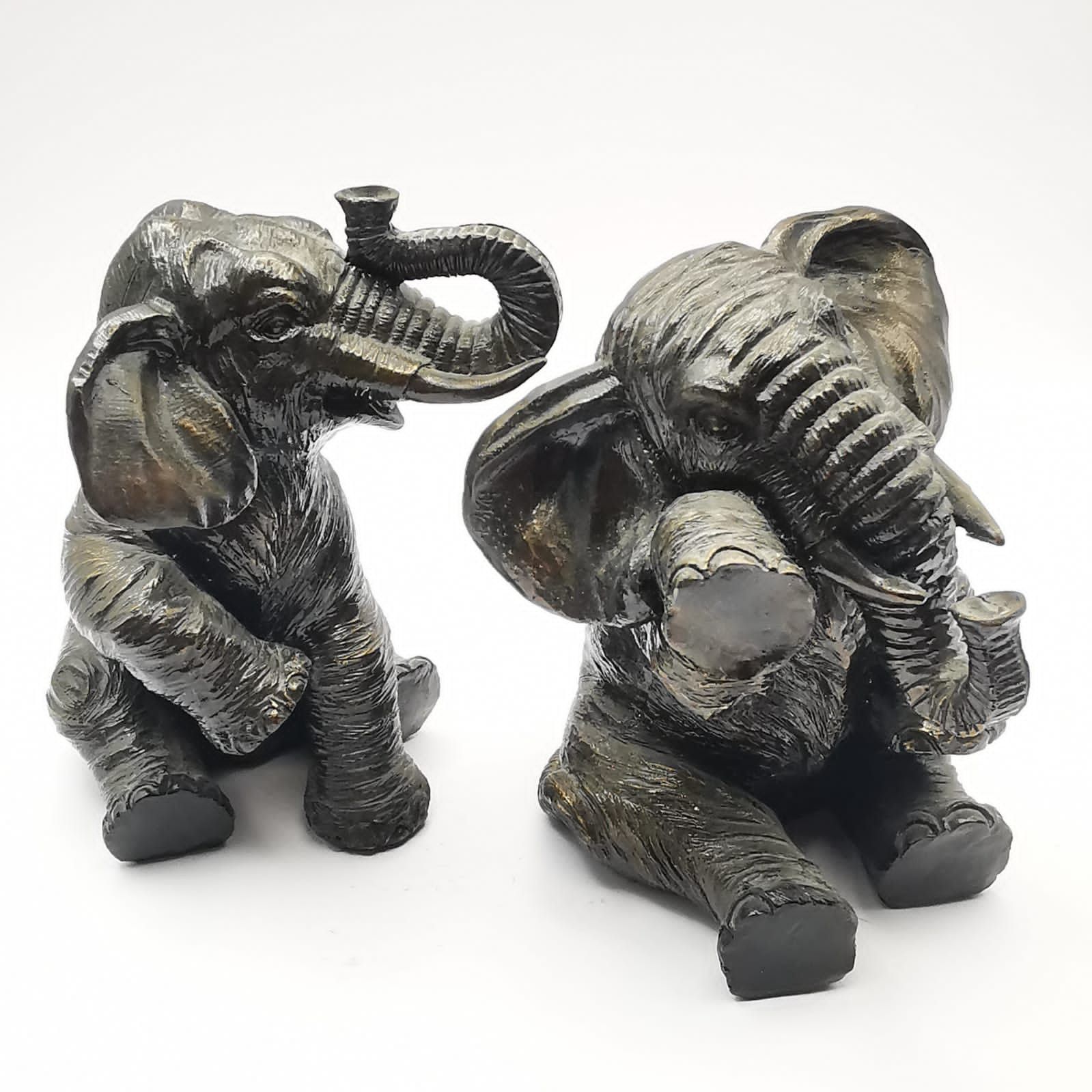 Vintage 1980s Vintage Beautiful Handmade Elephant figure Size ONE SIZE - 3 Thumbnail