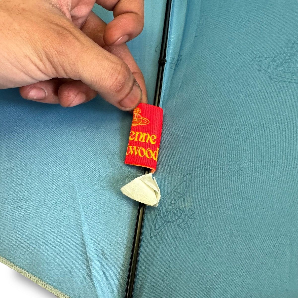 Vivienne Westwood Vivienne Westwood Silk Blue Monogram Umbrella Size ONE SIZE - 12 Thumbnail