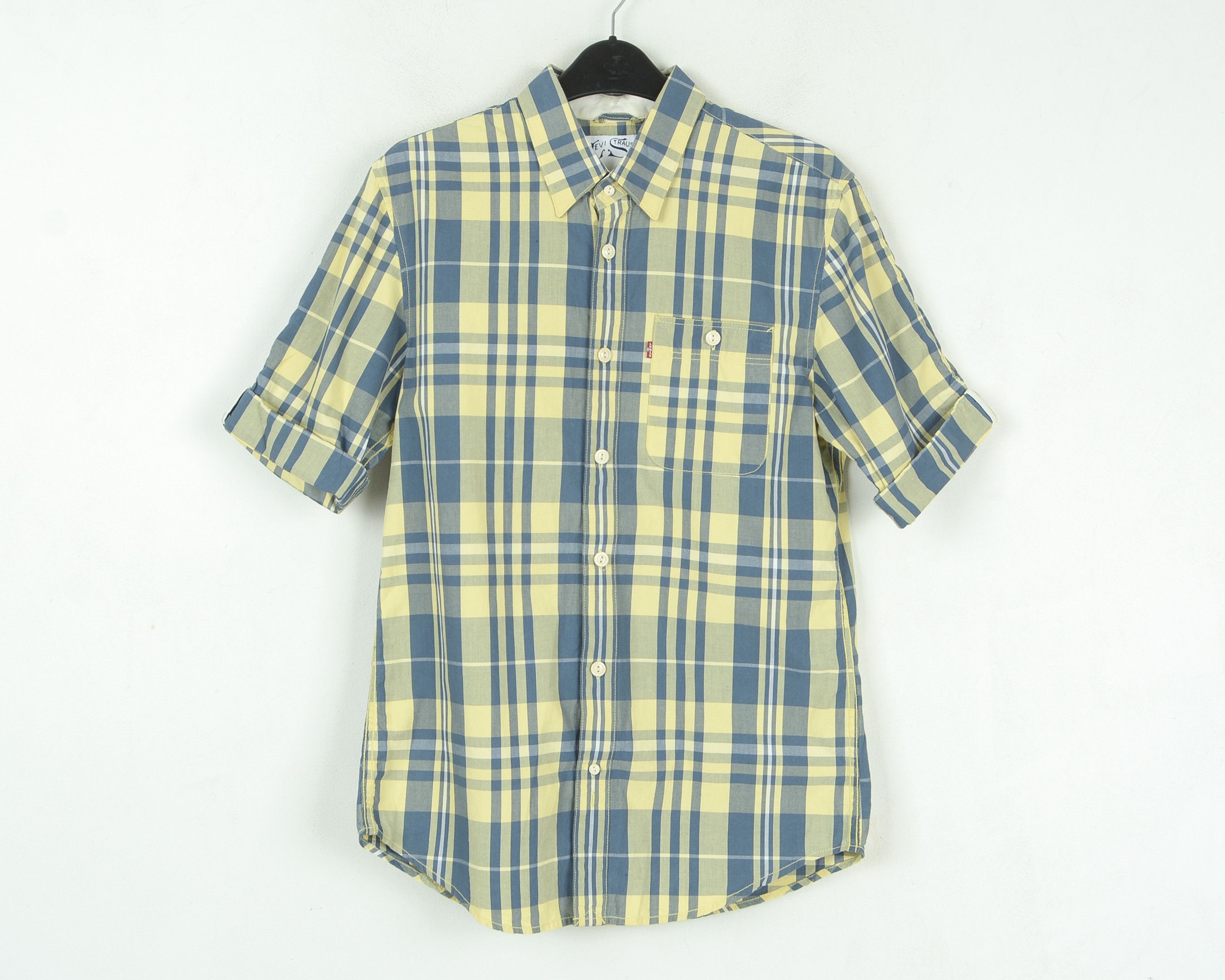 Levi's Casual T Shirt Check Plaid Cotton Short Sleeve Button Up Size US S / EU 44-46 / 1 - 1 Thumbnail