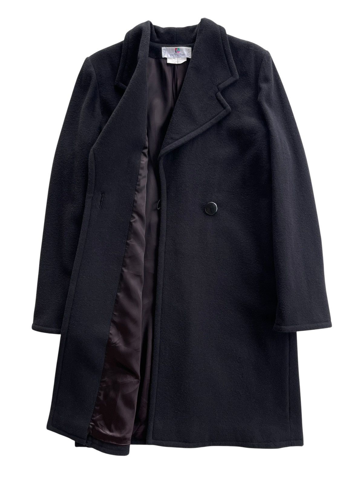 Givenchy Givenchy Wool Black Luxury Longcoat Size M / US 6-8 / IT 42-44 - 2 Thumbnail
