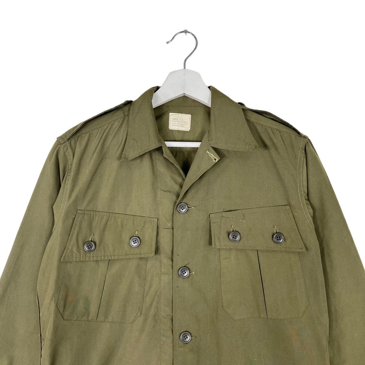 Japanese Brand 🔥 VINTAGE MILITARY SLANK POCKET SHIRT JACKET Size US L / EU 52-54 / 3 - 3 Thumbnail