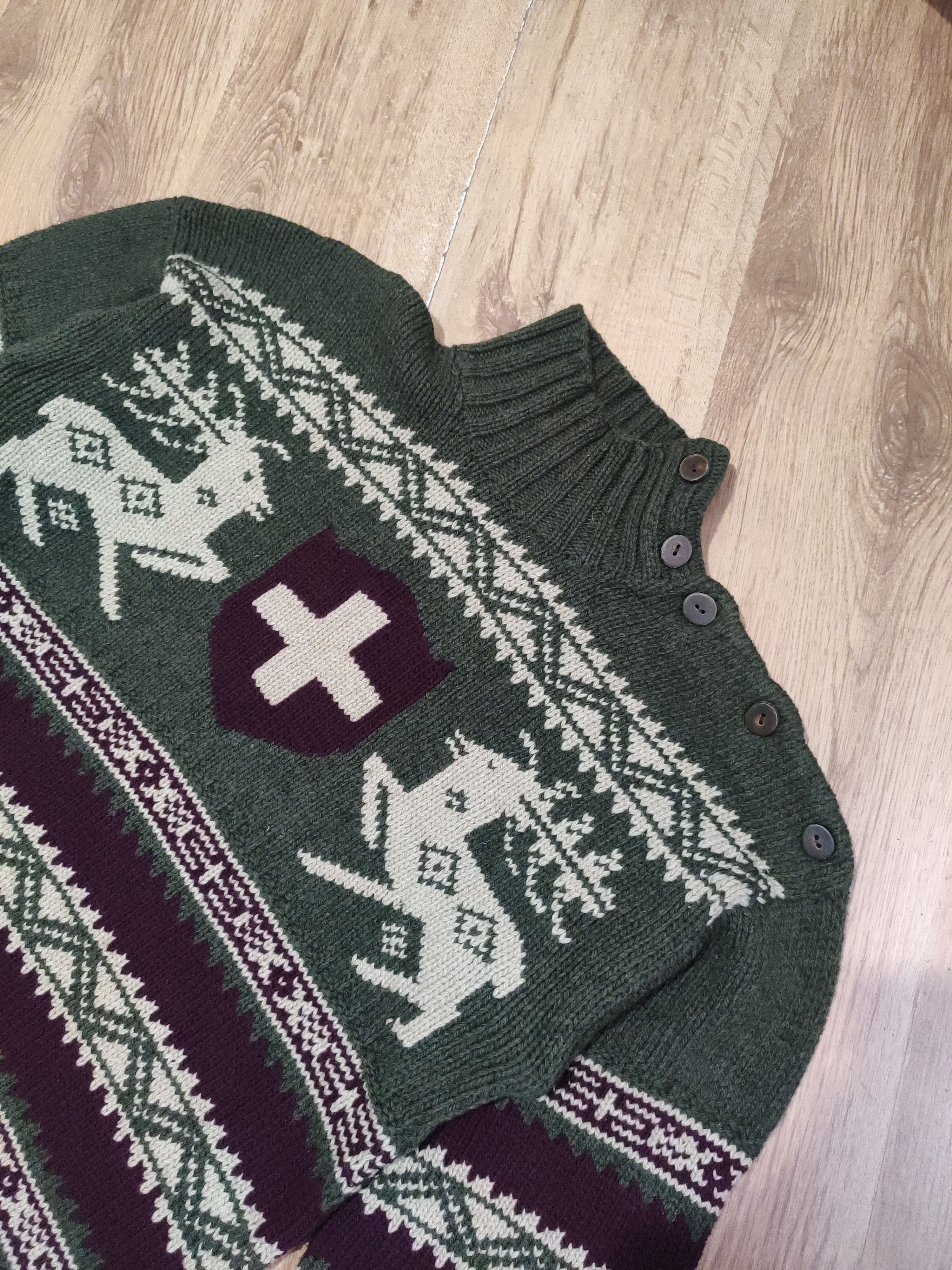 Polo Ralph Lauren × Vintage Men's vintage Polo Ralph Lauren wool hand knit sweater M Size US M / EU 48-50 / 2 - 4 Thumbnail