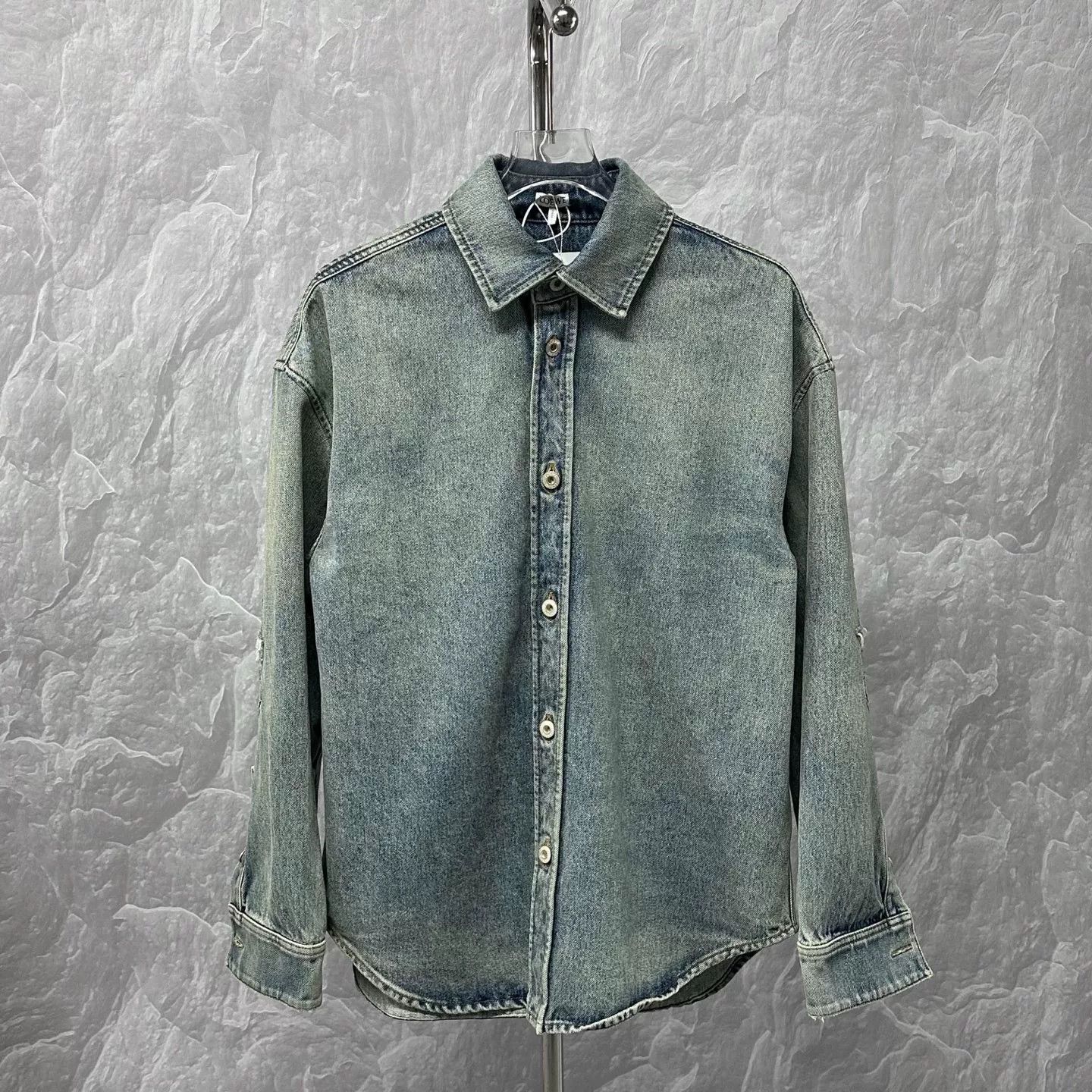 Loewe Loewe Logo Denim Shirt Jacket SS25 Size US L / EU 52-54 / 3 - 1 Thumbnail