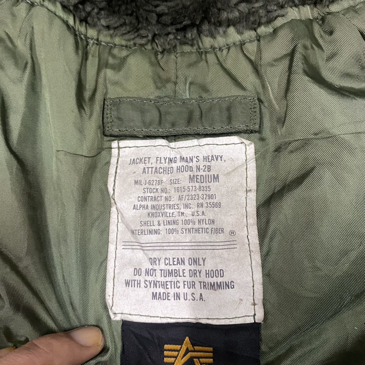 Alpha Industries Jacket Flying Man Heavy Attached Hood N-2B Size US M / EU 48-50 / 2 - 8 Thumbnail