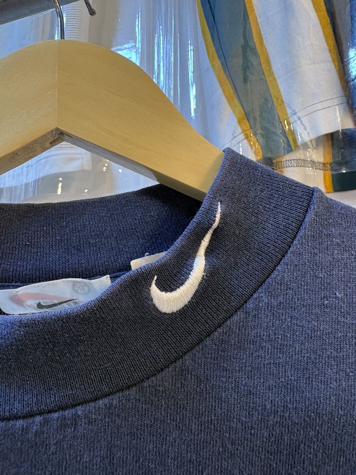 Nike Vintage Nike Swoosh Turtle Neck Long Sleeves Size US XL / EU 56 / 4 - 11 Thumbnail
