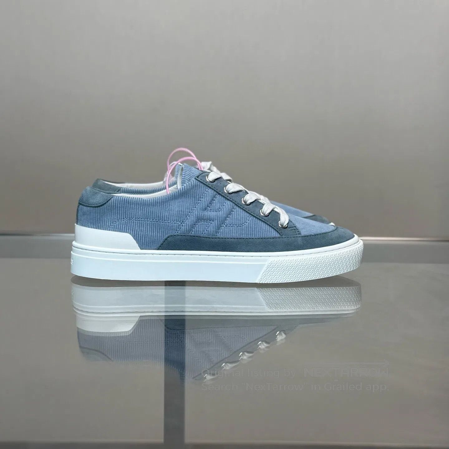 Hermes Hermes Deep Blueboard Shoes with Smog-Resistant Leather Size US 6.5 / IT 36.5 - 3 Thumbnail