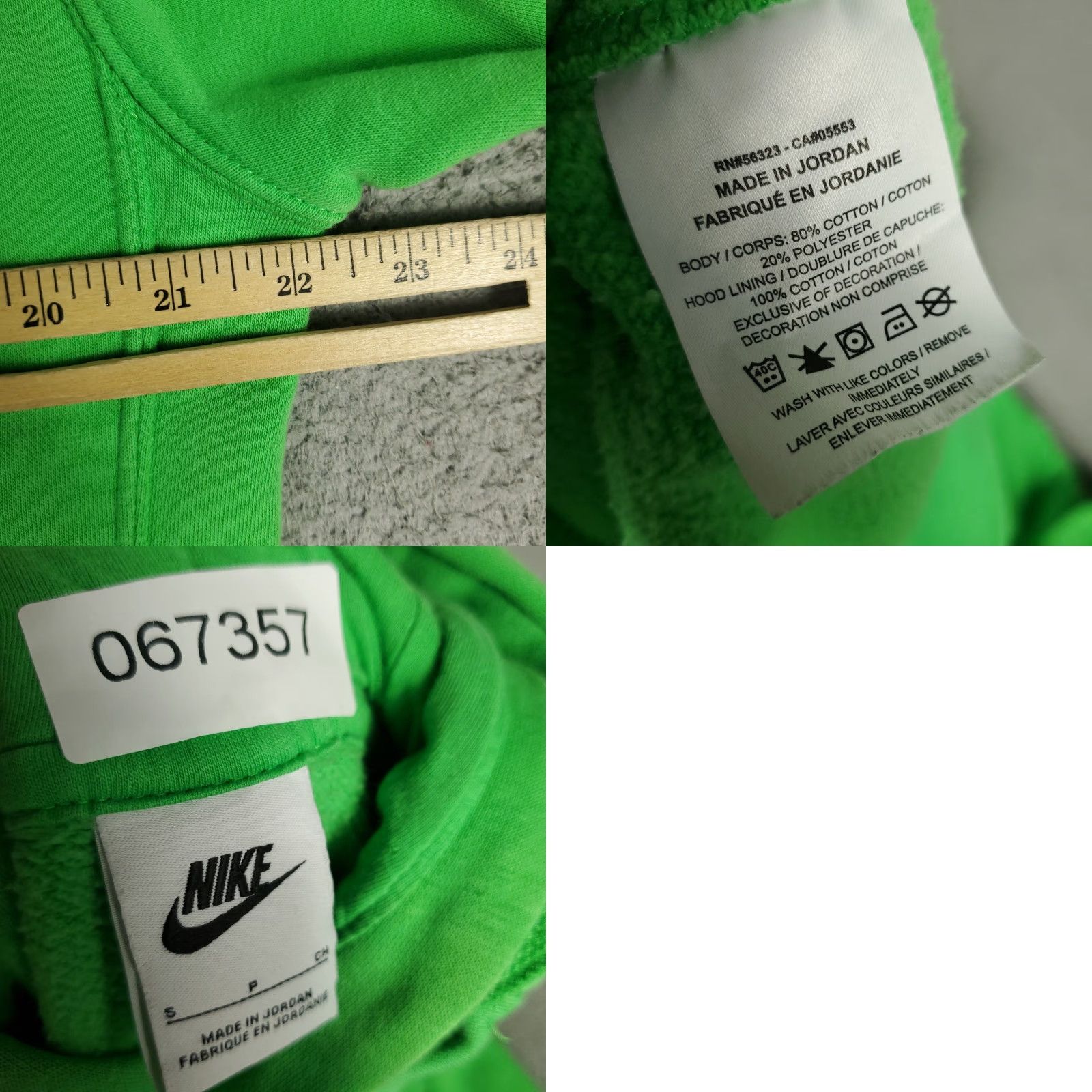 Nike Nike Hoodie Mens Size Small Green Pullover Sweatshirt Sweatshirt Hoodie Mock Neck Front Logo Classic, Modern, Outdoor, Sports Size US S / EU 44-46 / 1 - 8 Thumbnail
