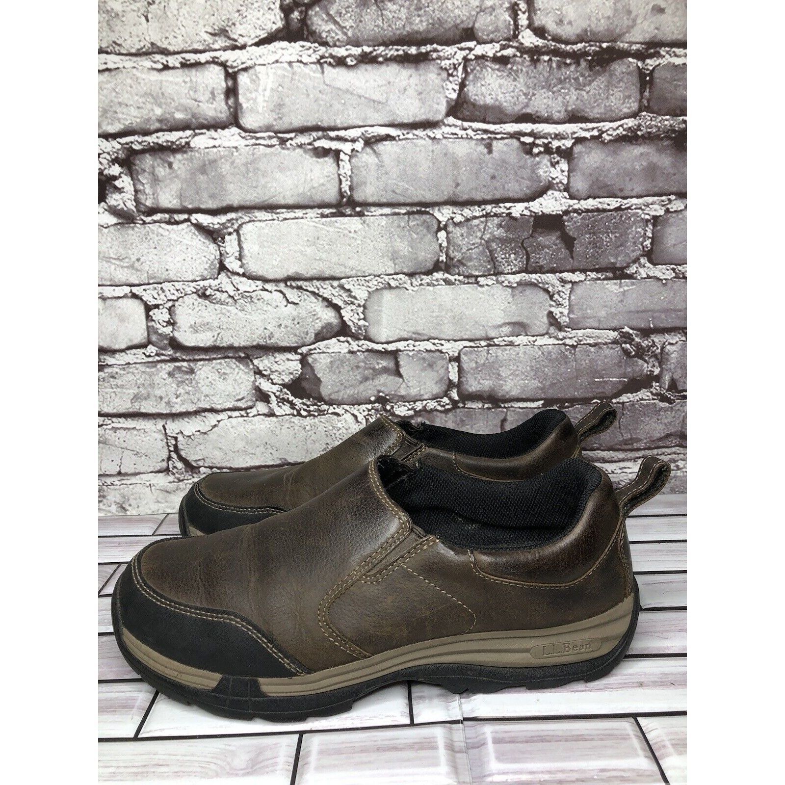 L.L. Bean L.L Bean Traverse 507184 Brown Leather Slip On Trail Shoes M Size US 9.5 / EU 42-43 - 1 Thumbnail