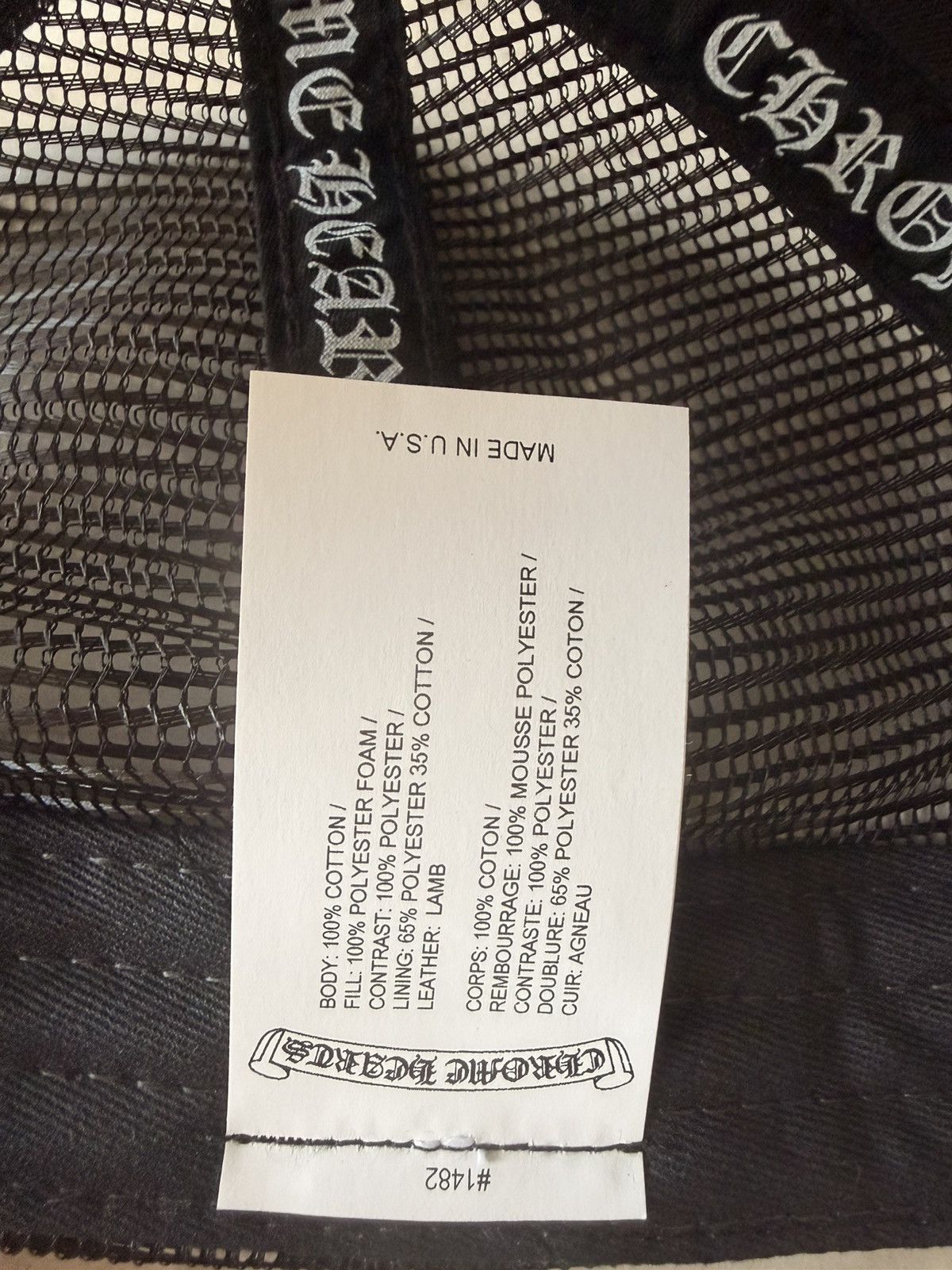 Chrome Hearts Chrome Hearts White Leather Patch Fuck Trucker Hat RARE Size ONE SIZE - 9 Thumbnail