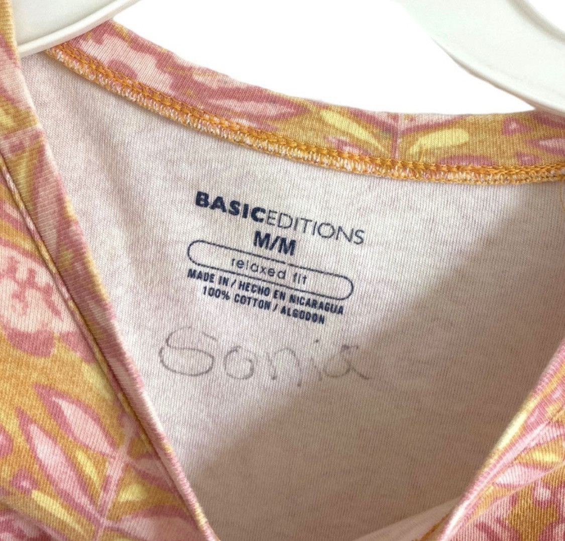 Basic Editions BASIC EDITIONS RELAXED FIT PAISLEY FLORAL SHORT SLEEVE SHIRT Size M / US 6-8 / IT 42-44 - 7 Thumbnail