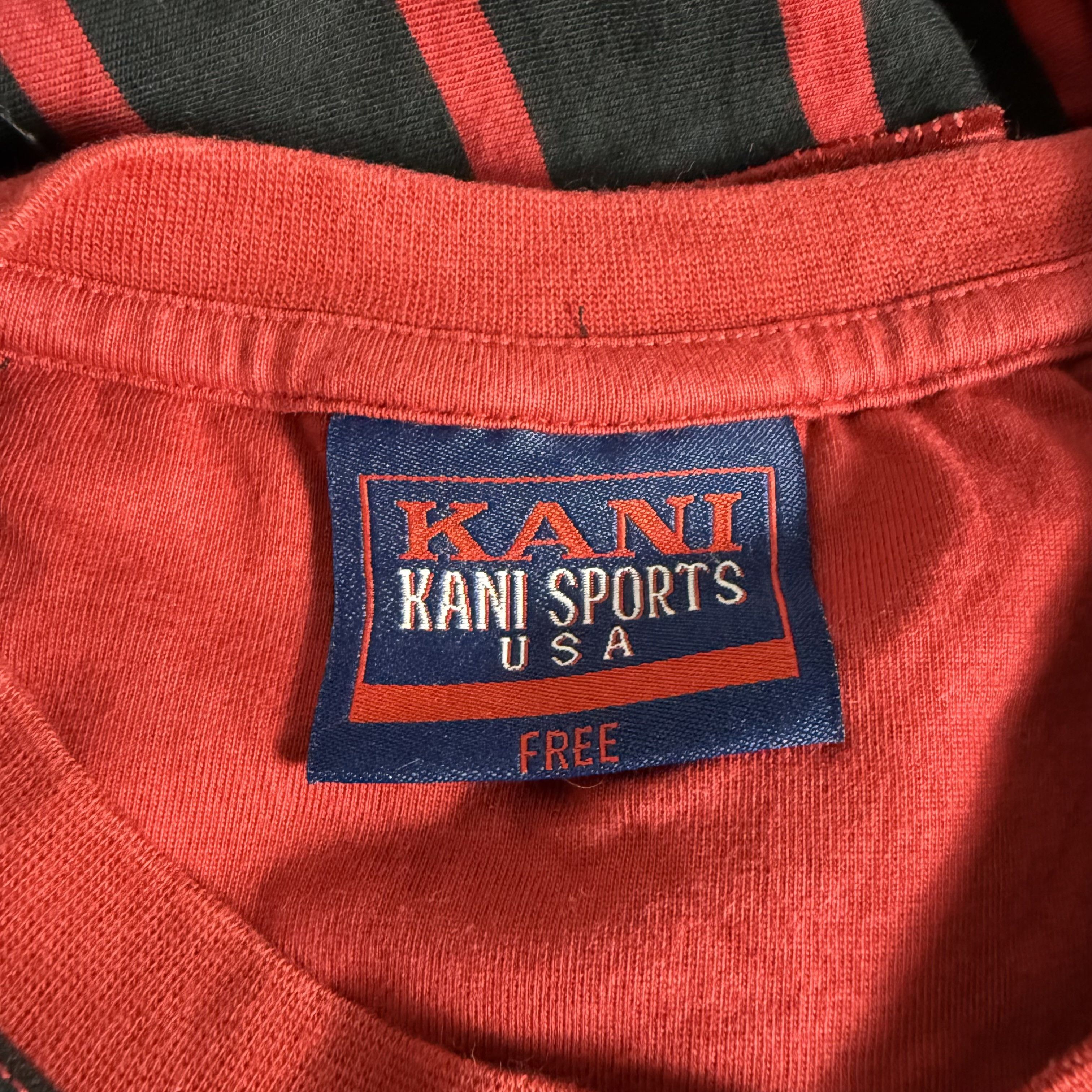 Karl Kani 🔥RARE🔥Vintage Karl Kani Sports Stripes Embroidery T-shirt Size US XL / EU 56 / 4 - 6 Thumbnail