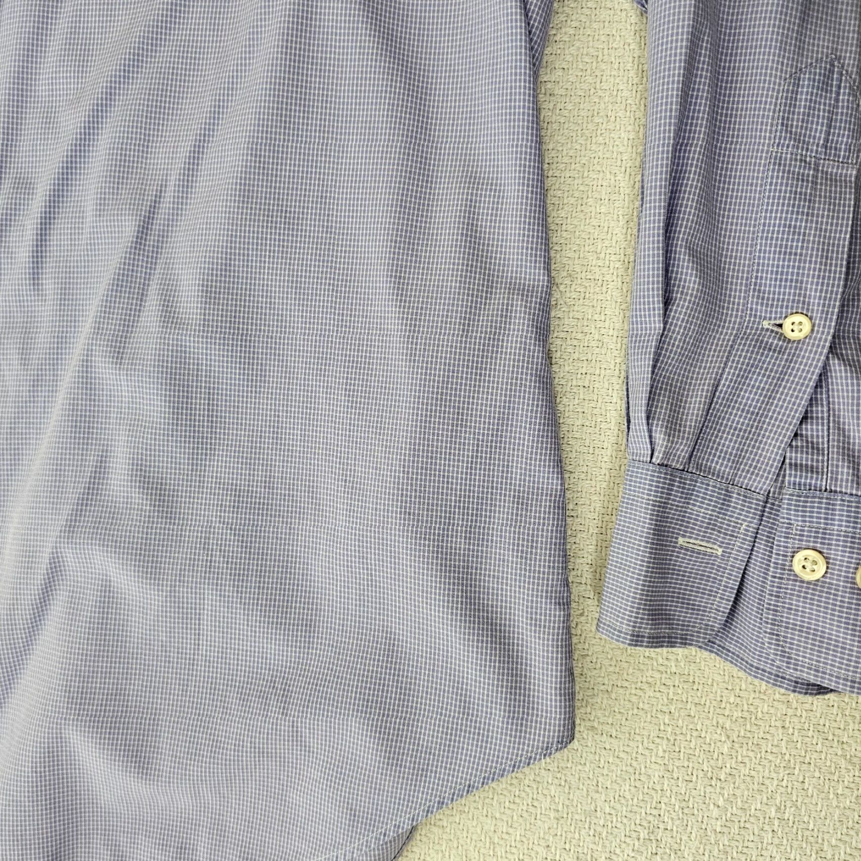 Polo Ralph Lauren VINTAGE Polo Ralph Lauren Button-Up Shirt Men 17.5 34 Purple Check Casual Preppy Pocketed 100% Cotton Mens Size US XXL / EU 58 / 5 - 4 Thumbnail