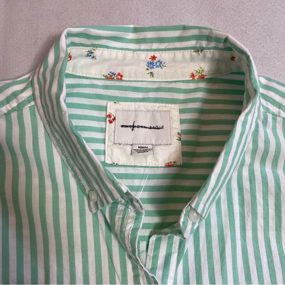 American Eagle Outfitters New American Eagle Outfitters Relaxed Fit Crop Striped Long Size M / US 6-8 / IT 42-44 - 8 Thumbnail