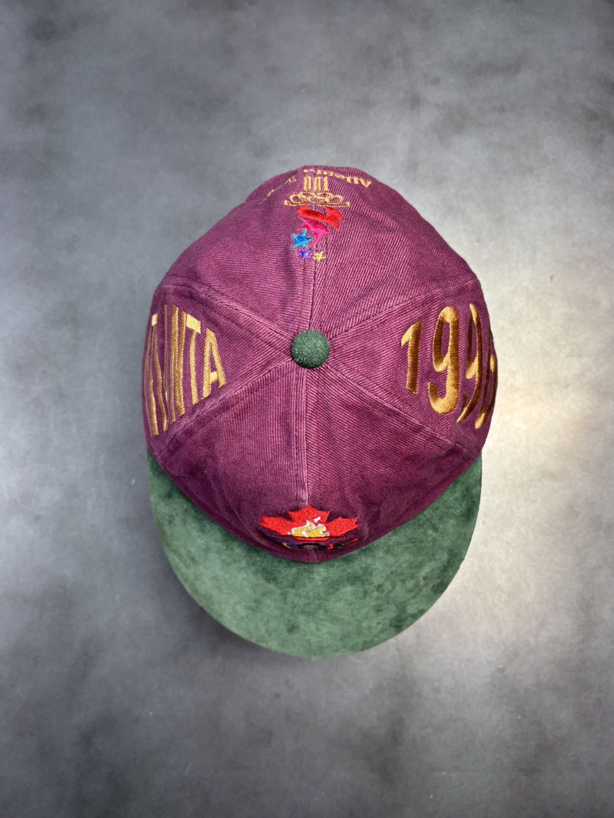 USA Olympics × Vintage 1996 Atlanta Olympics Cap Vintage Baseball Hat Suede Brim Size ONE SIZE - 11 Thumbnail