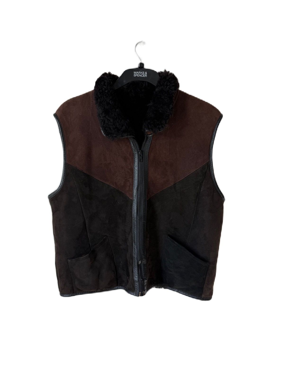 Japanese Brand VINTAGE B3 STYLE JACKET VEST SHERLING ITALIAN STYLE Size US M / EU 48-50 / 2 - 1 Thumbnail