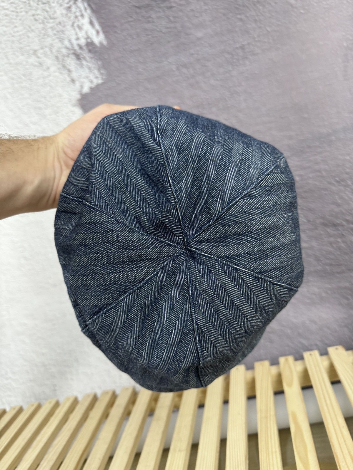 Japanese Brand Milsa Second Femmes Chamantes newsboy baker’s hat denim Size ONE SIZE - 7 Thumbnail