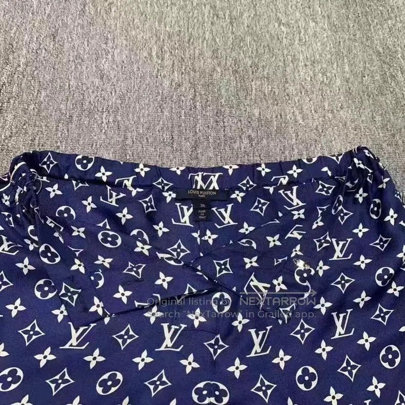 Louis Vuitton Louis Vuitton Blue Monogram Shorts. Size US 36 / EU 52 - 3 Thumbnail