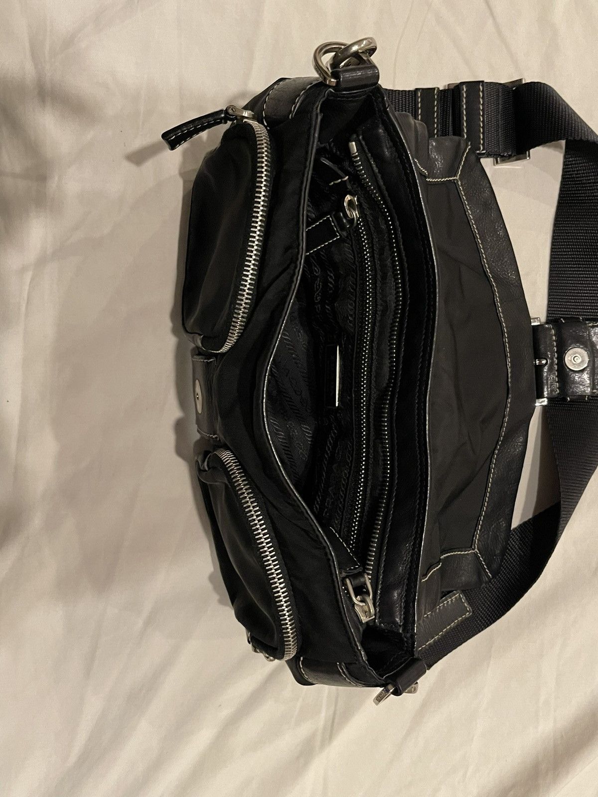 Prada Prada Tessuto Nylon Buckle Baguette Size ONE SIZE - 4 Thumbnail