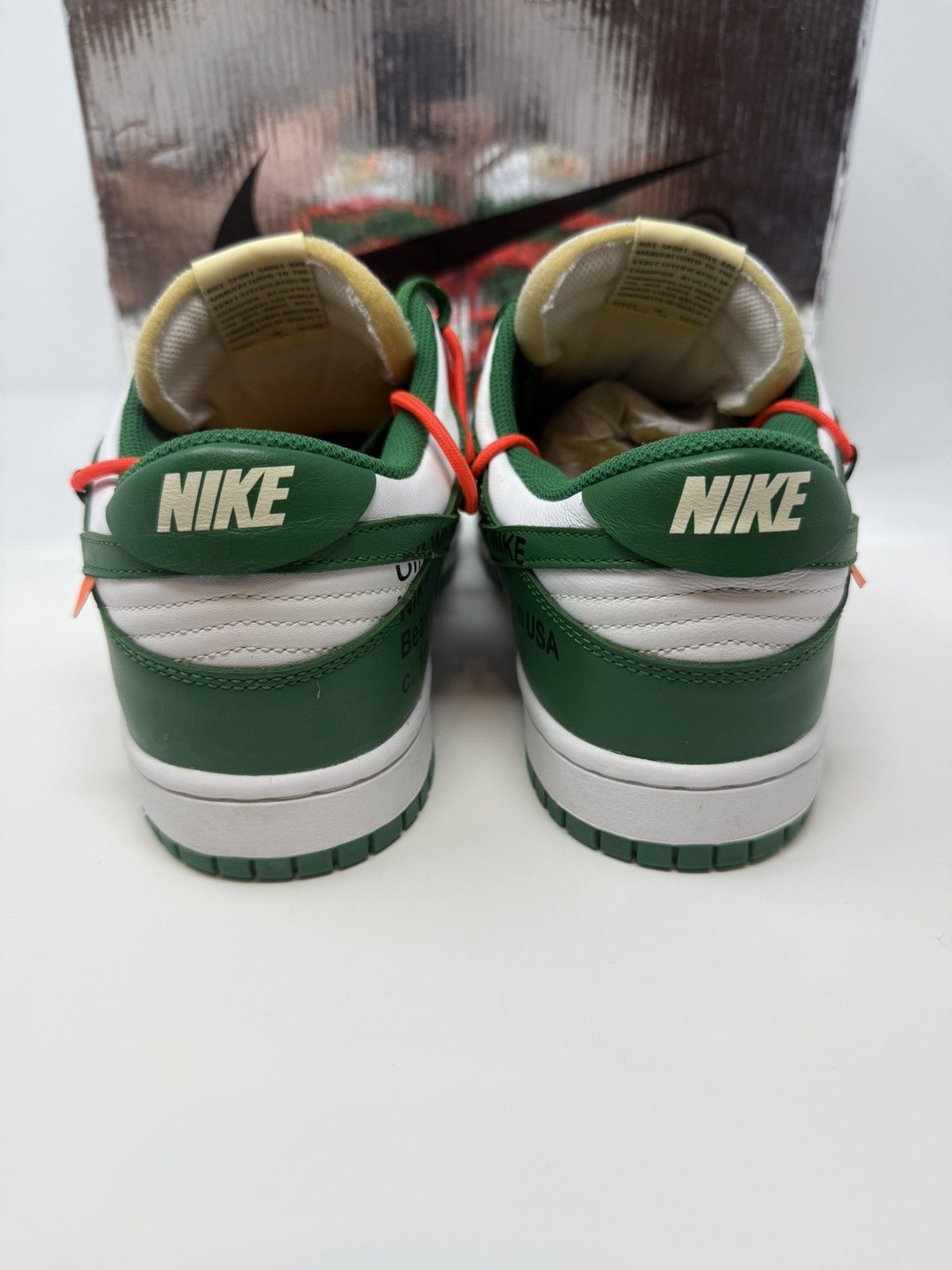 Nike × Off-White Nike Off-White Dunk Low Pine Green Size US 9.5 / EU 42-43 - 5 Thumbnail