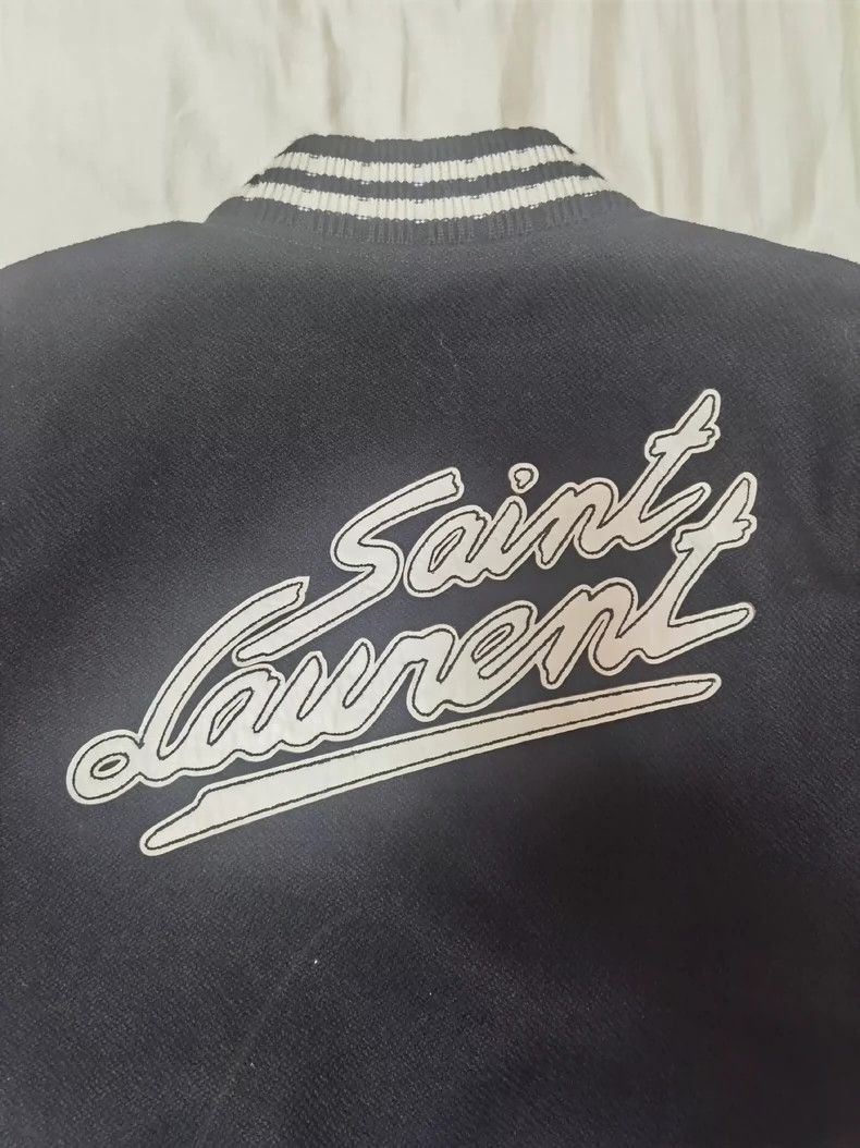 Saint Laurent Paris Saint Laurent Paris Wool Signature Baseball Jacket-2506 Size US M / EU 48-50 / 2 - 1 Thumbnail