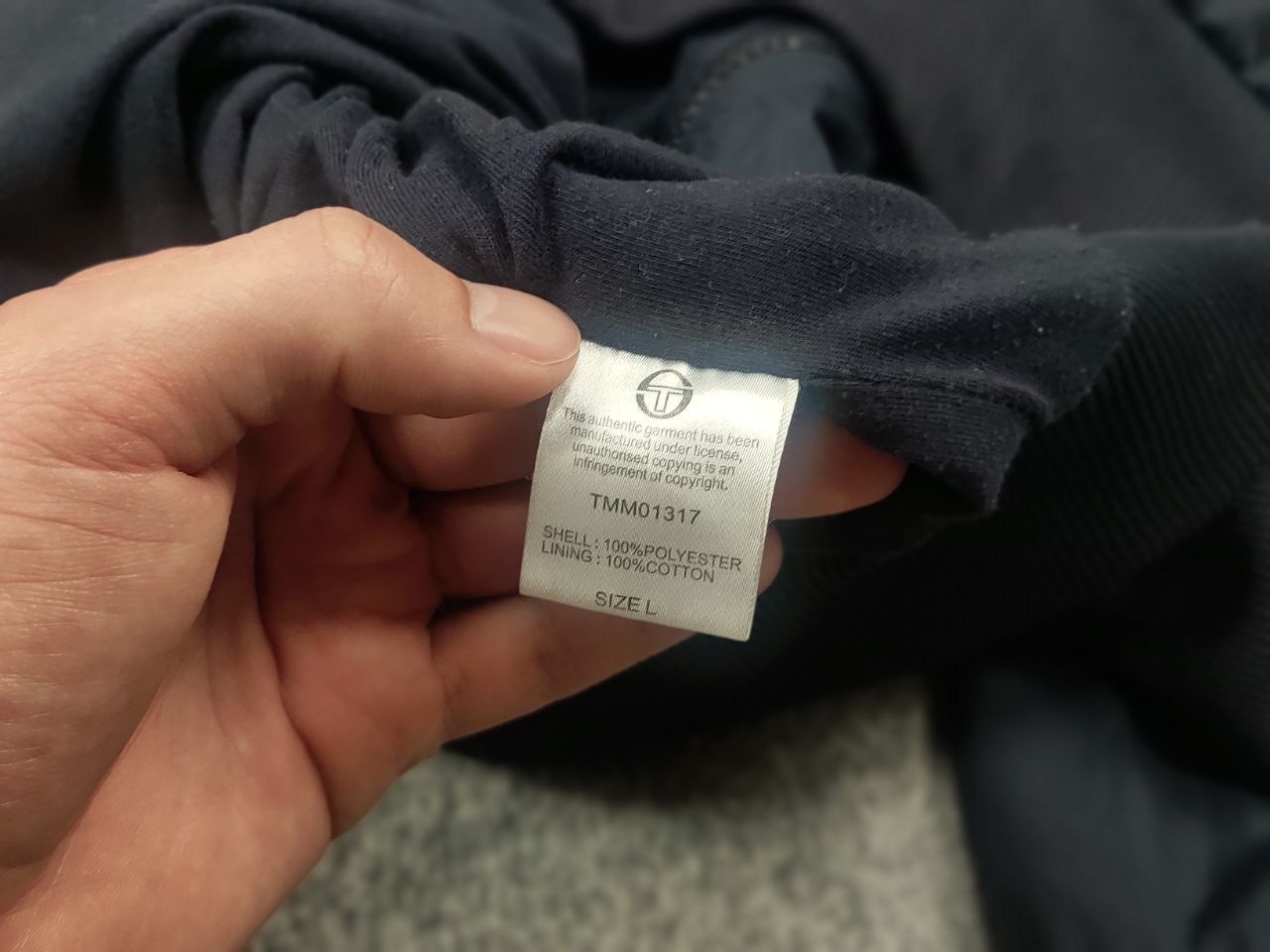 Sergio Tacchini Sergio Tacchini Light navy Logo jacket Zip Hoodie Vintage Size US L / EU 52-54 / 3 - 13 Thumbnail