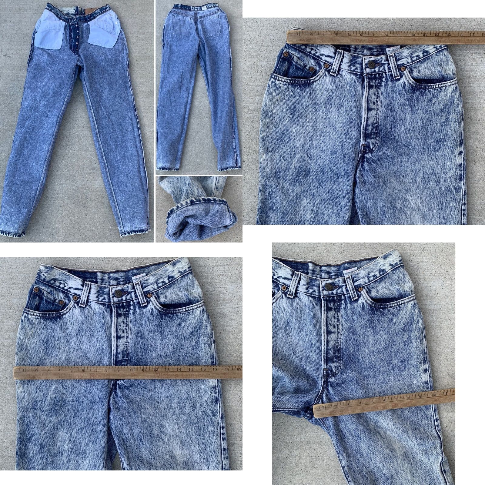 Levi's VINTAGE Levi's 501 Jeans Denim 80s 90s High Waist Tapered Leg Womens Juniors 28in Inseam 31.5in Blue Cotton Button Fly Size 32" / US 10 / IT 46 - 11 Thumbnail